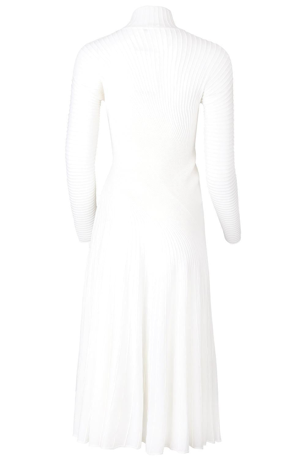 Twisted Dress-BLANC-36-CLOTHINGDRESSCASUAL-ALAÏA