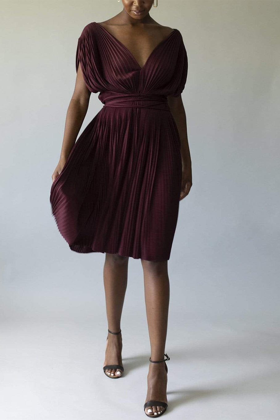 open lace back dress Jersey Fluid Dress