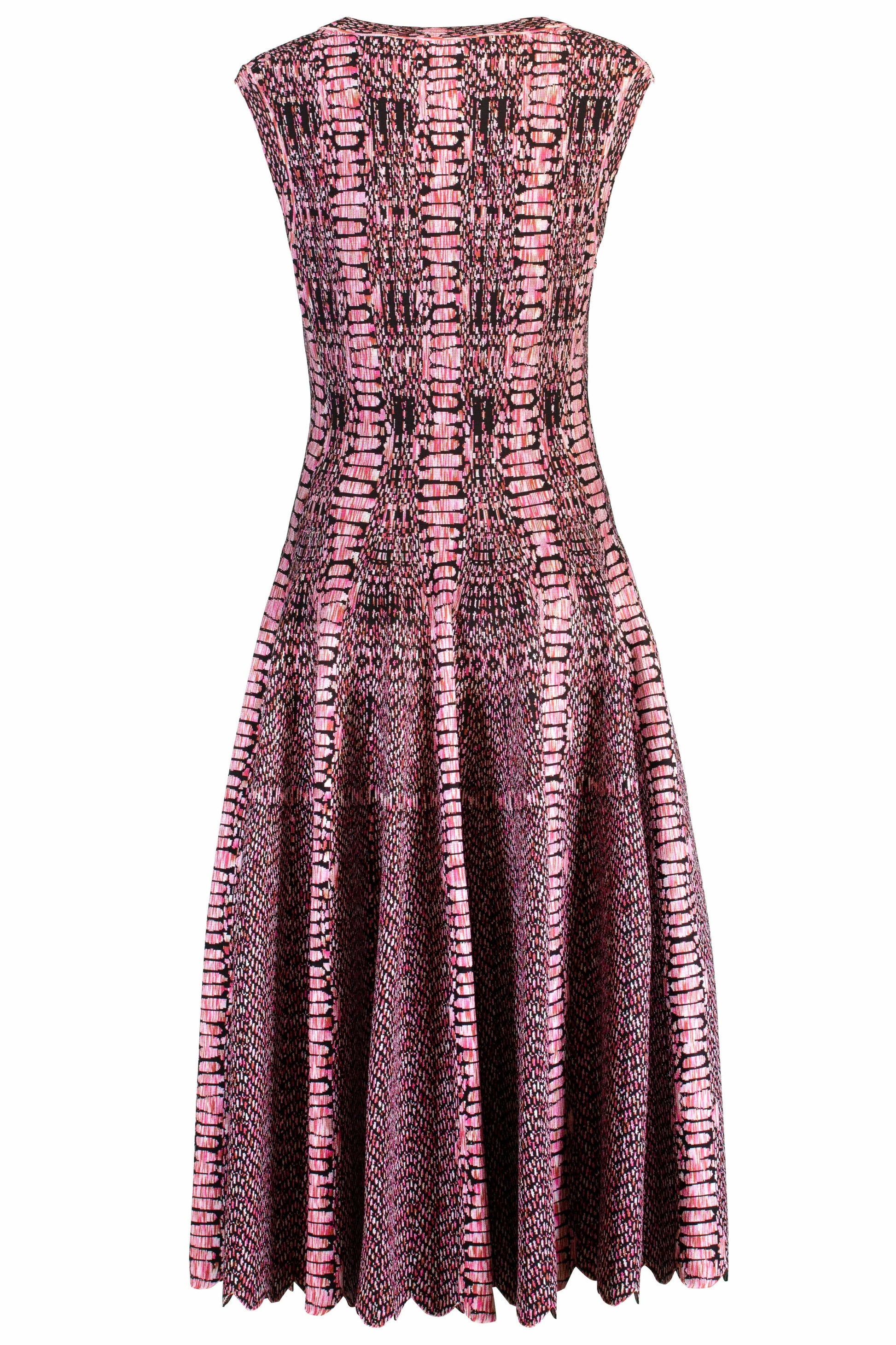 ALAÏA-Maxi Dress With Python Jacquard-MULTI