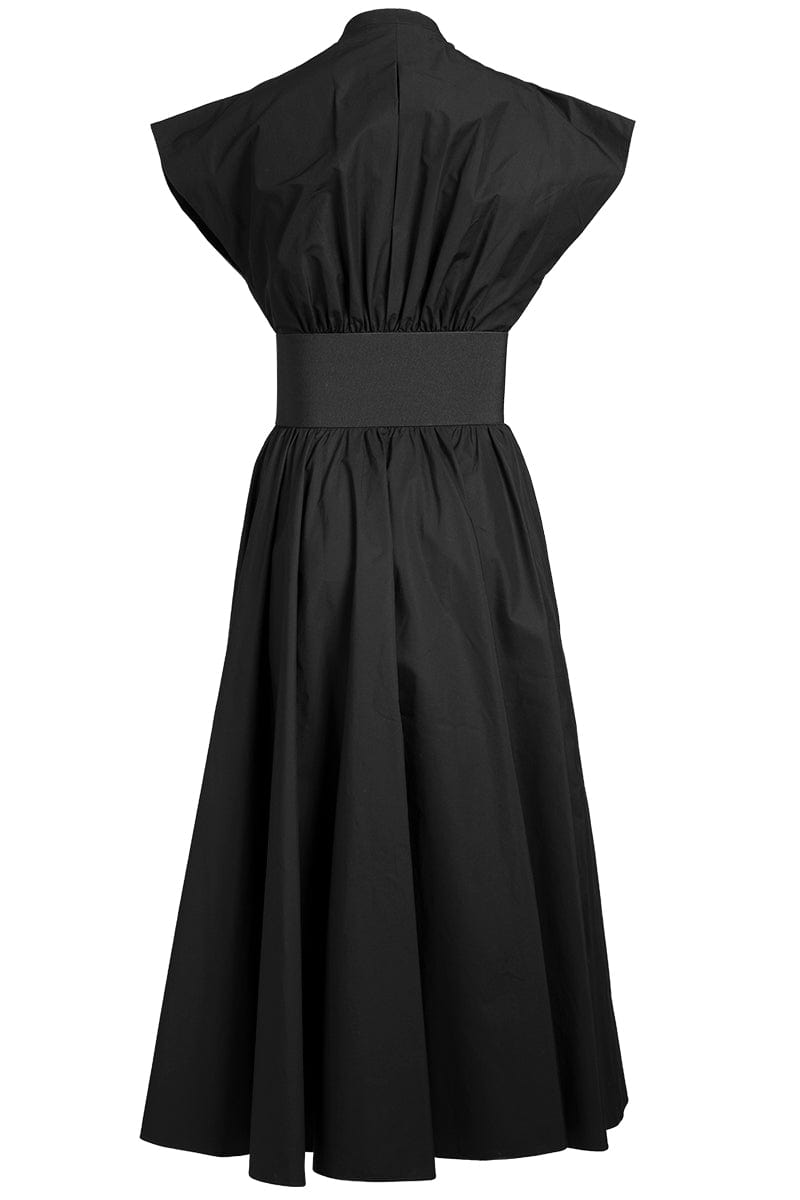 ALAÏA-Pleated Trapeze Dress-