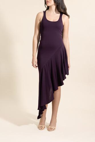 Asymetrical Flowing Dress-RED-36-CLOTHINGDRESSCASUAL-ALAÏA