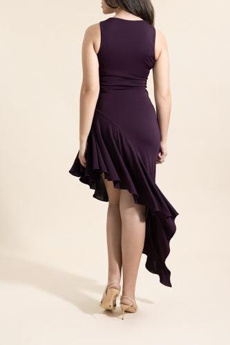 Asymetrical Flowing Dress-RED-36-CLOTHINGDRESSCASUAL-ALAÏA