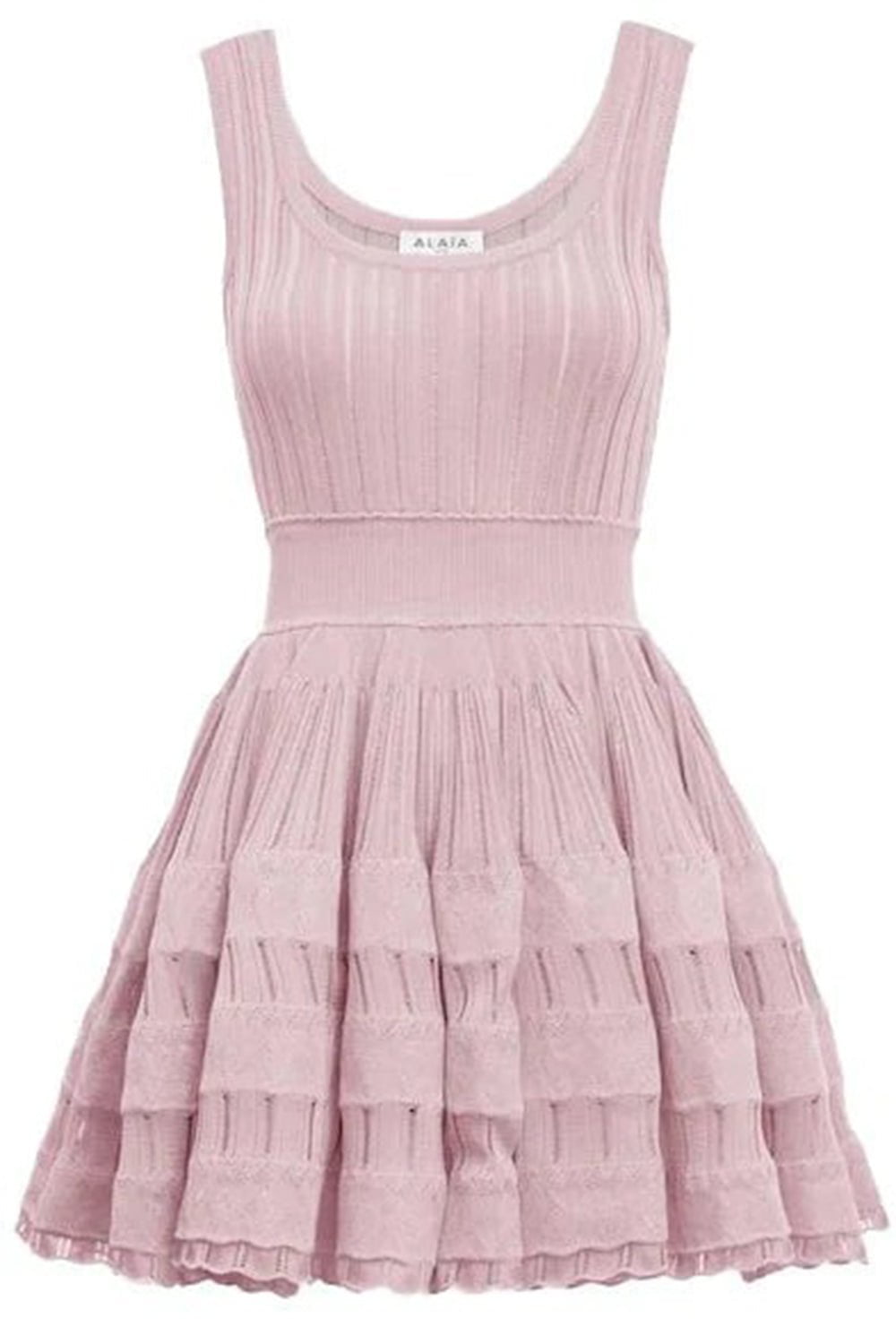 ALAÏA-Fluid Skater Dress - Rose-