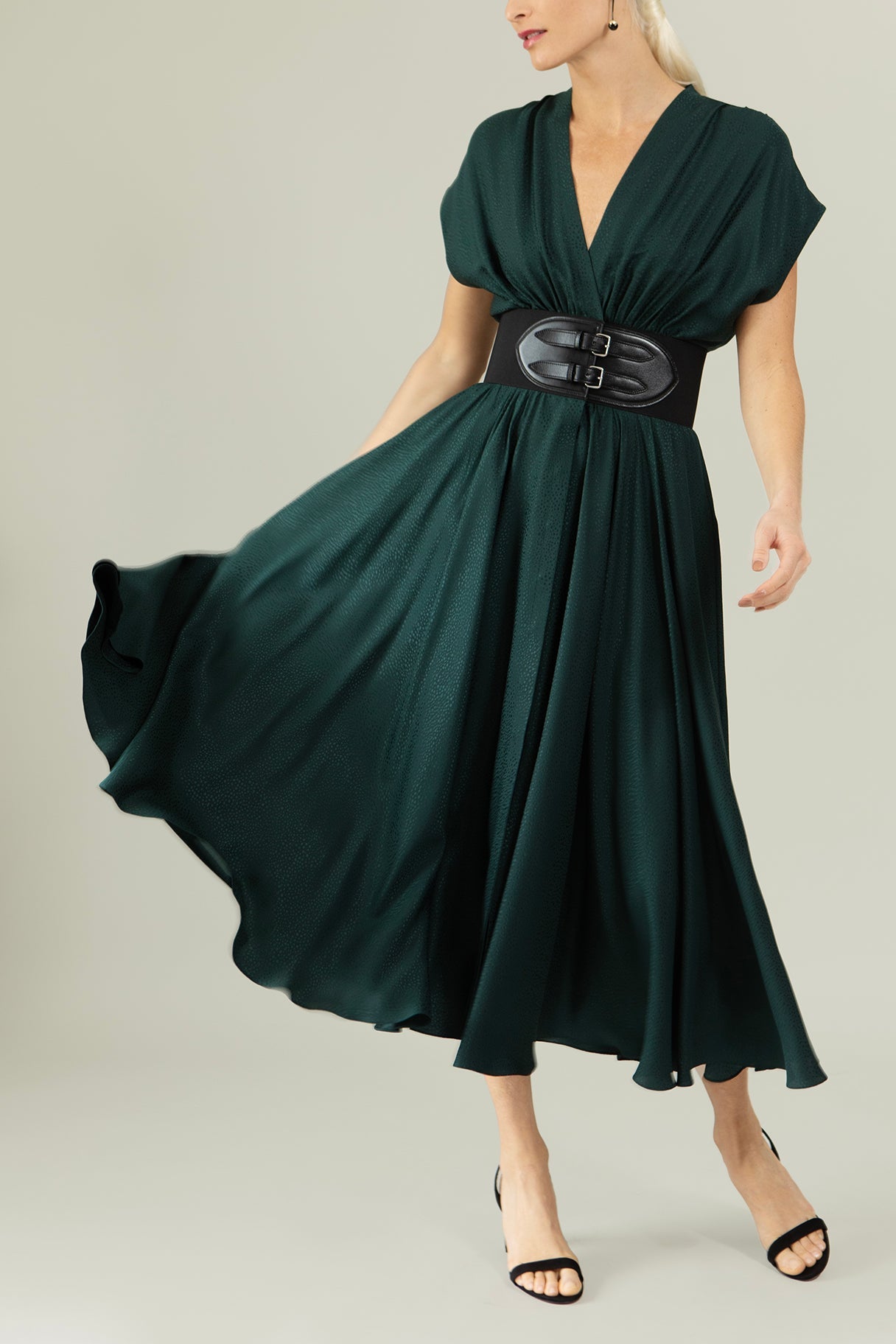 ALAÏA-Belted Dress-