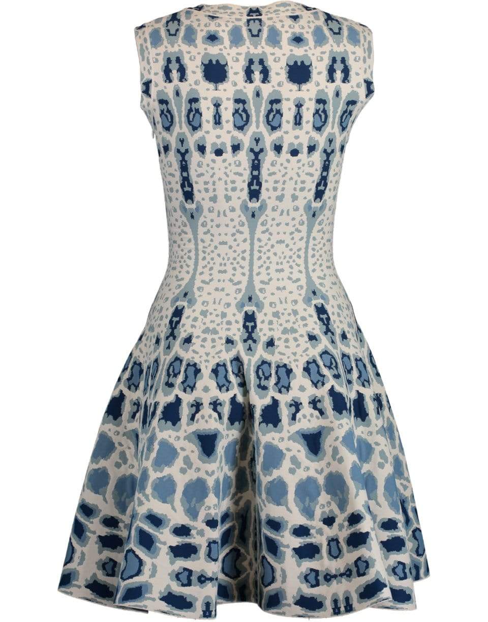 ALAÏA-Fit To Flare Printed Dress-