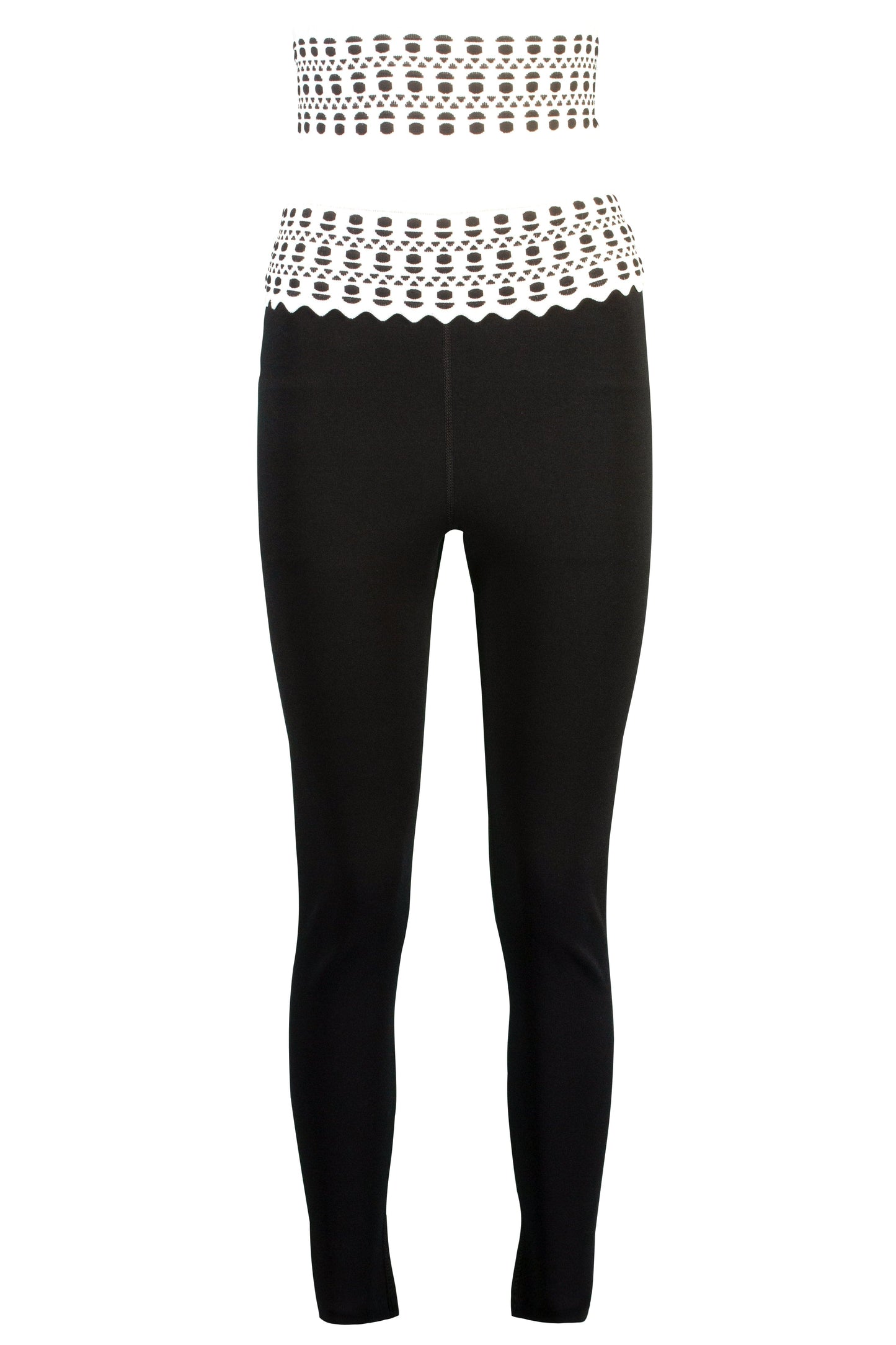ALAÏA-Leggings With Vienne Belt-