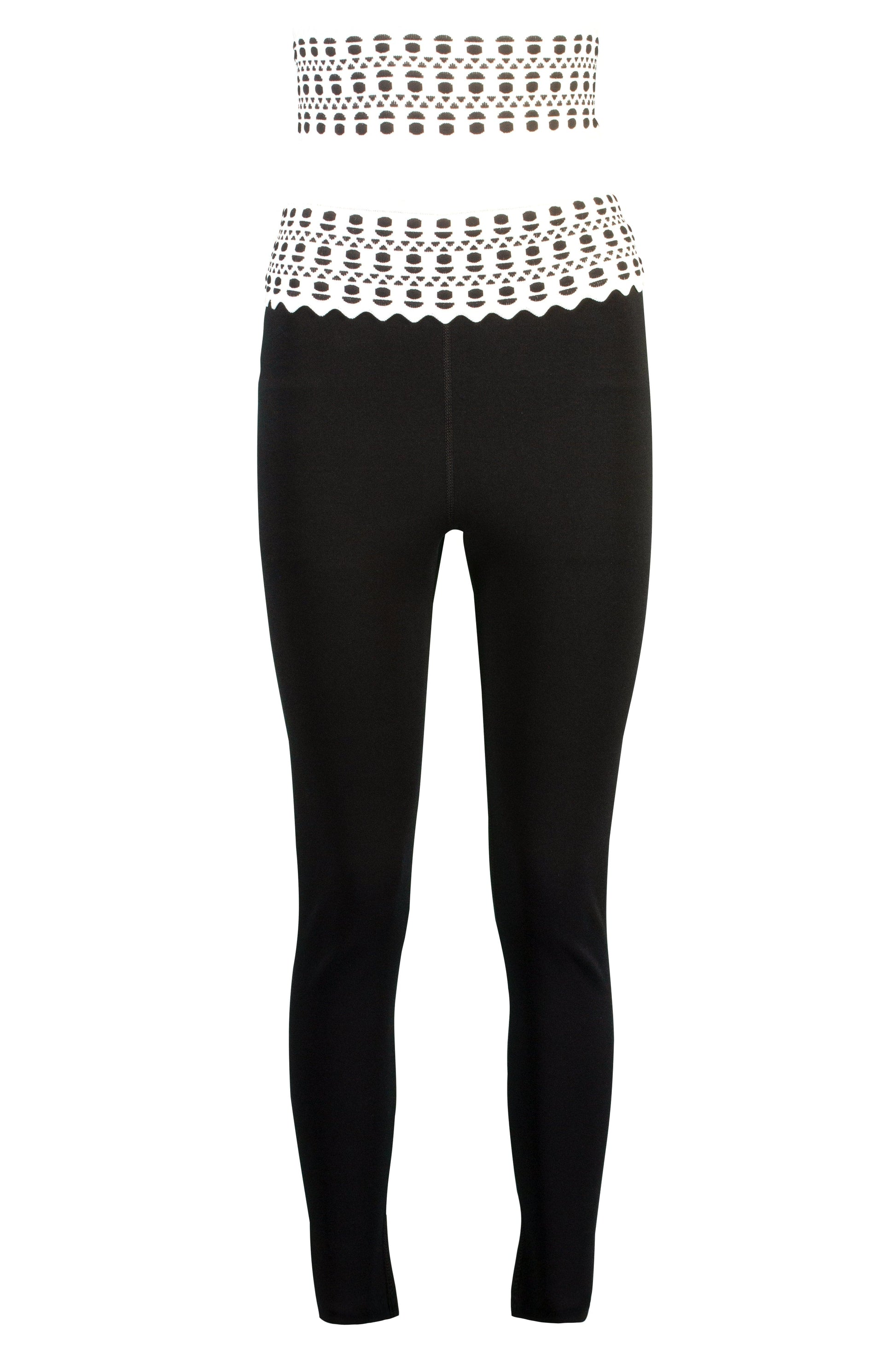 ALAÏA-Leggings With Vienne Belt-