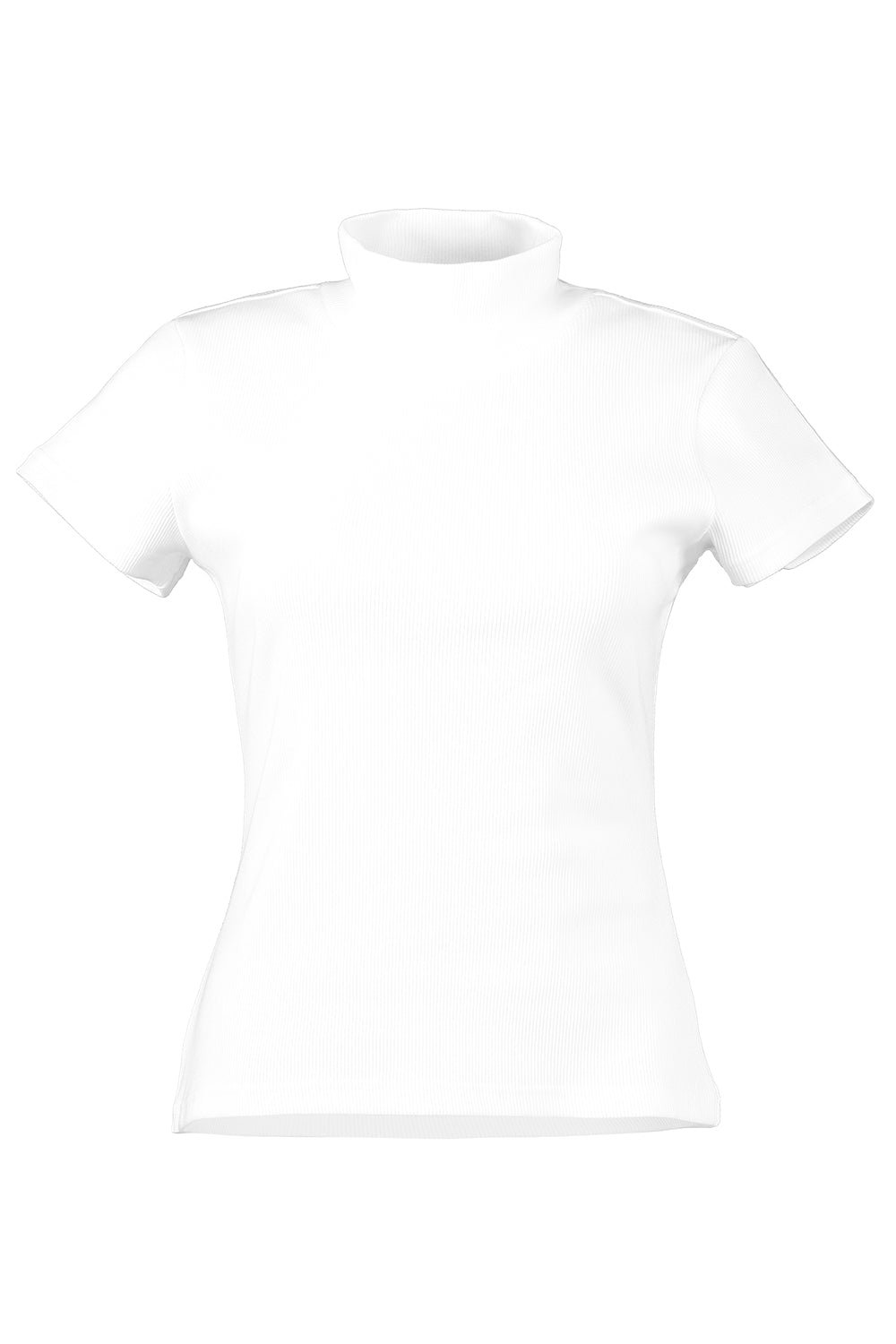 ALAÏA-Short Sleeve Turtleneck Top-