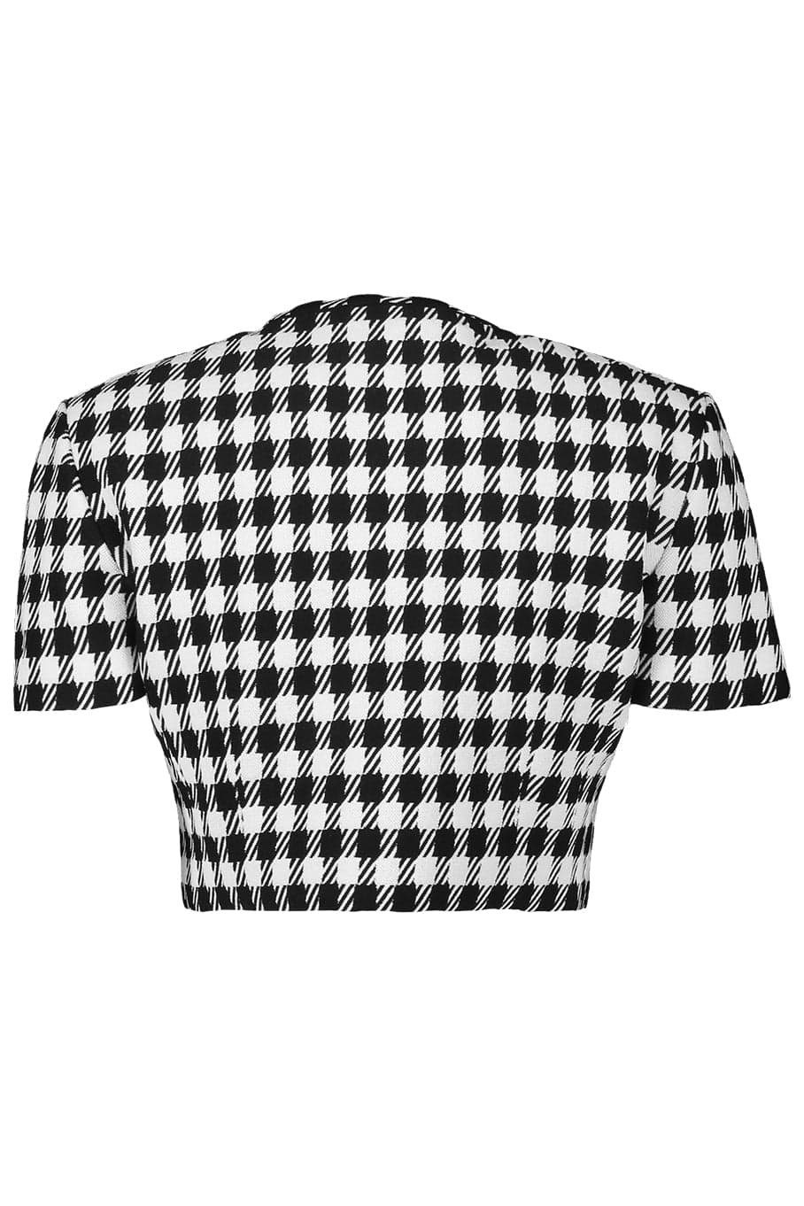 ALAÏA-Check Cropped Top-
