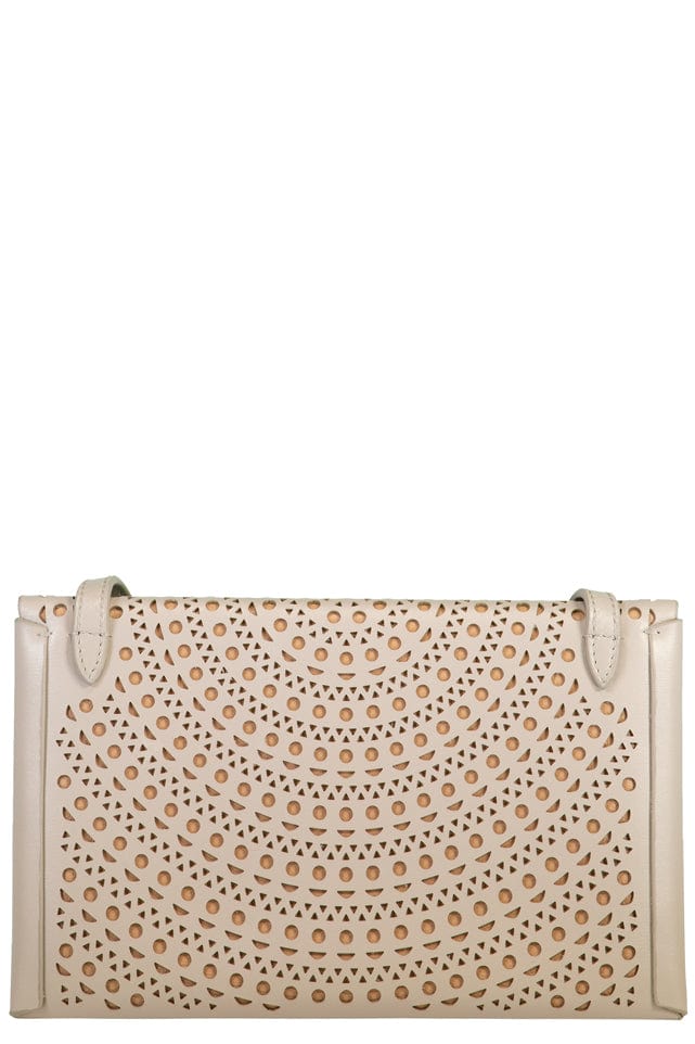 ALAÏA-Louise Envelop Clutch - Pearl Sable-PRL/SAB