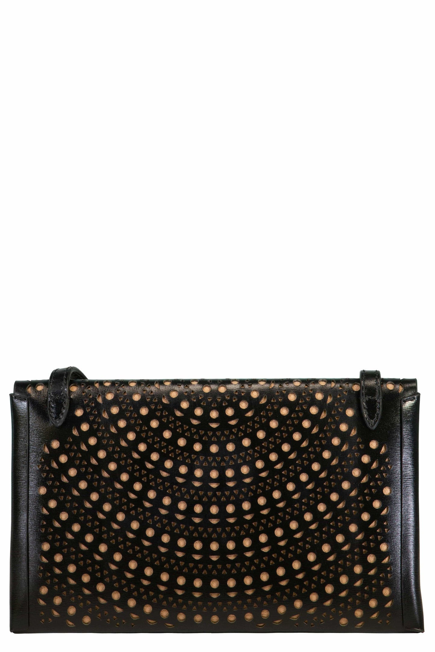 ALAÏA-Louise Envelope Crossbody - Noir Sable-NOIR/SAB
