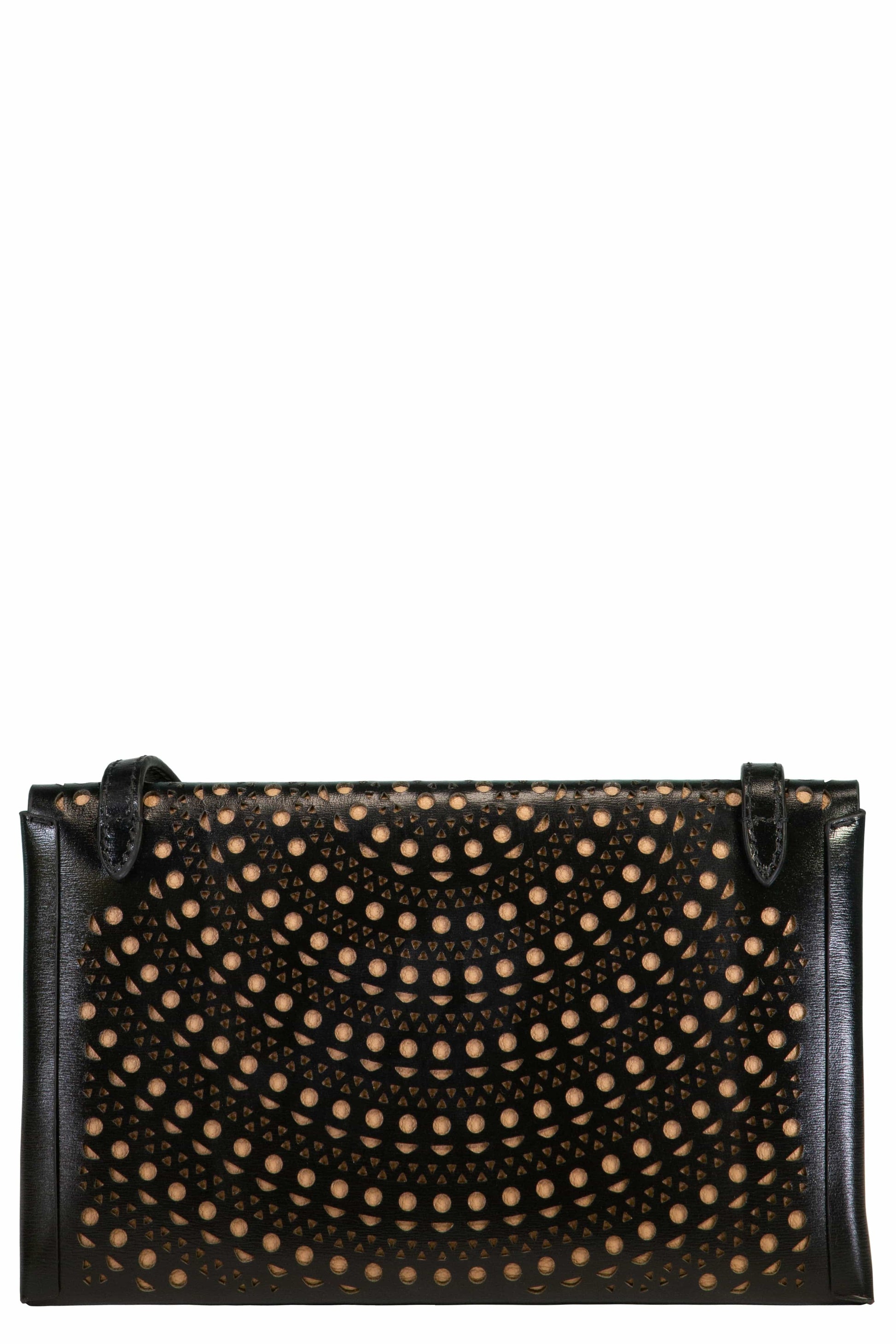 ALAÏA-Louise Envelope Crossbody - Noir Sable-NOIR/SAB