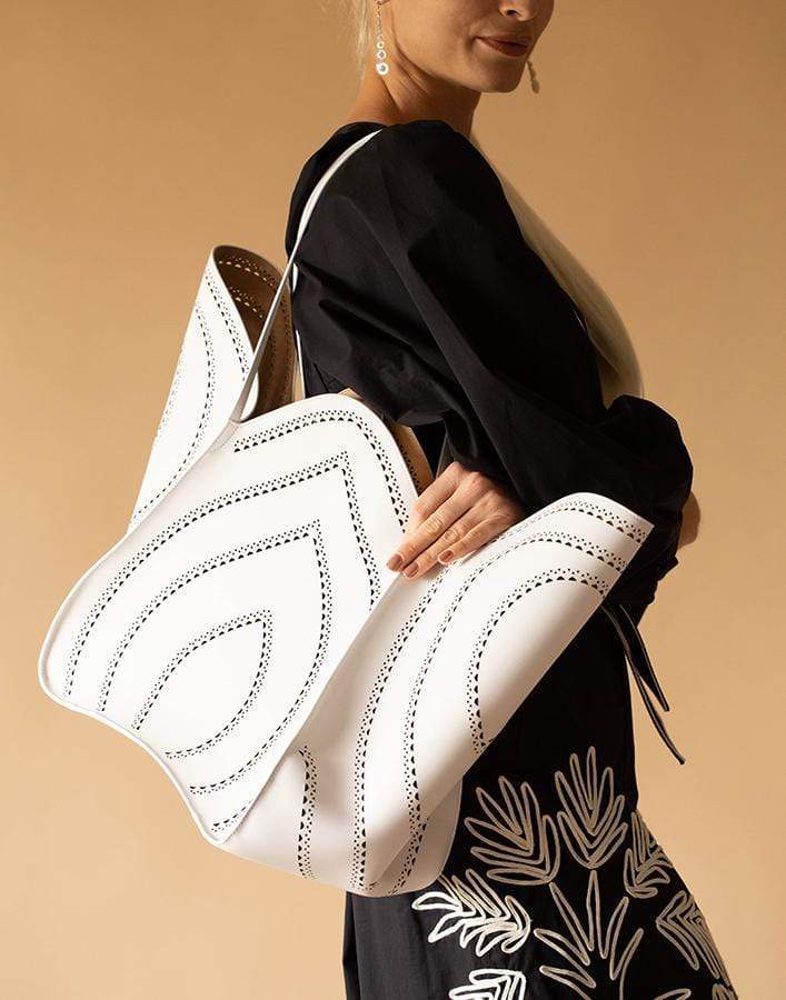 ALAÏA-White Lili 24 Handbag-WHITE