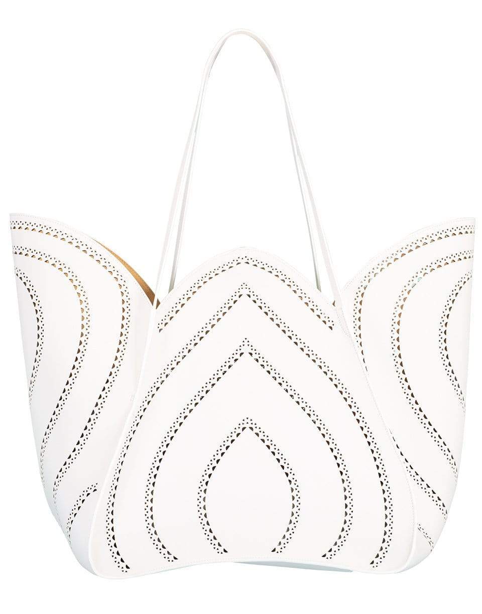 ALAÏA-White Lili 24 Handbag-WHITE