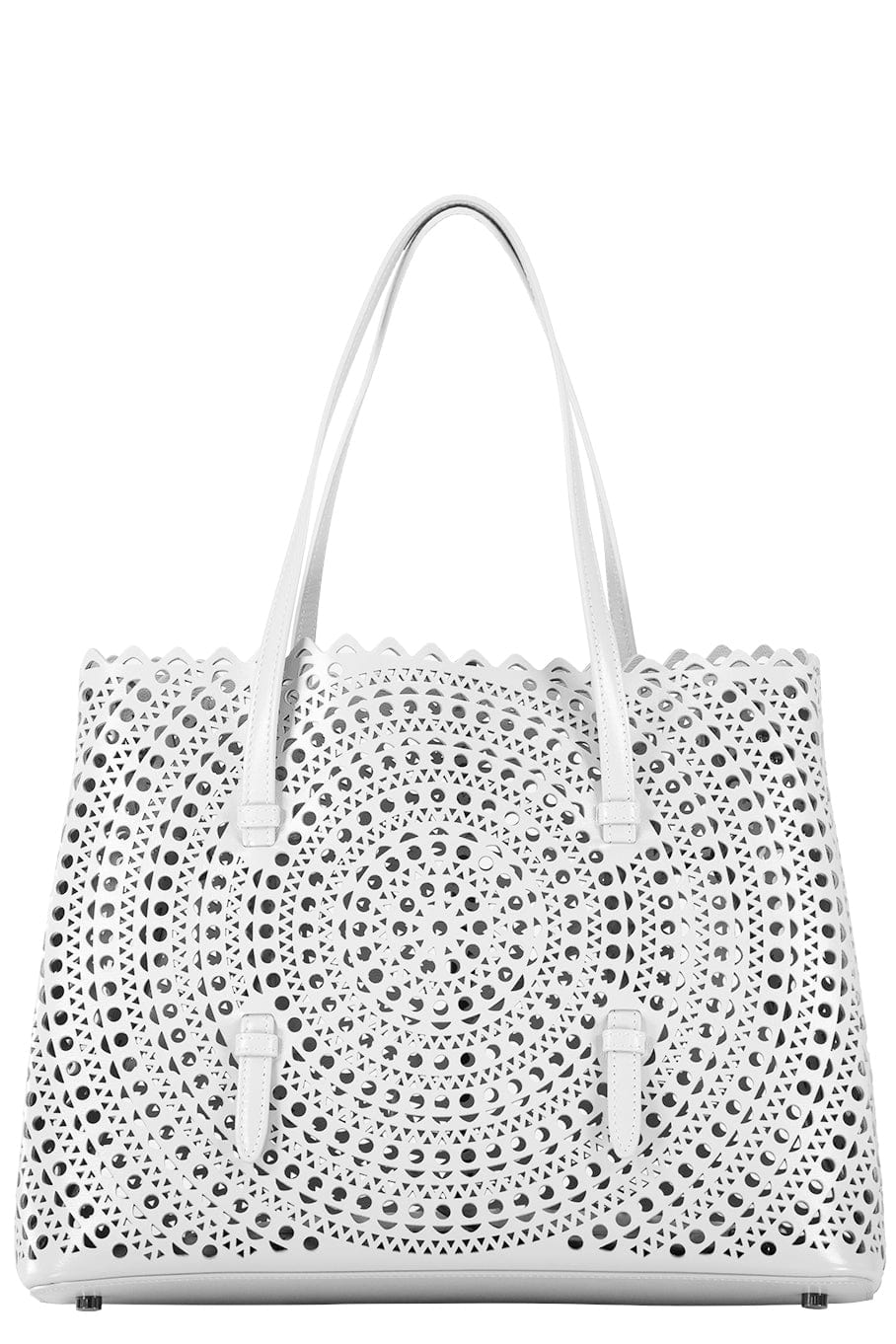 ALAÏA-Mina 32 Tote Bag-BLANC
