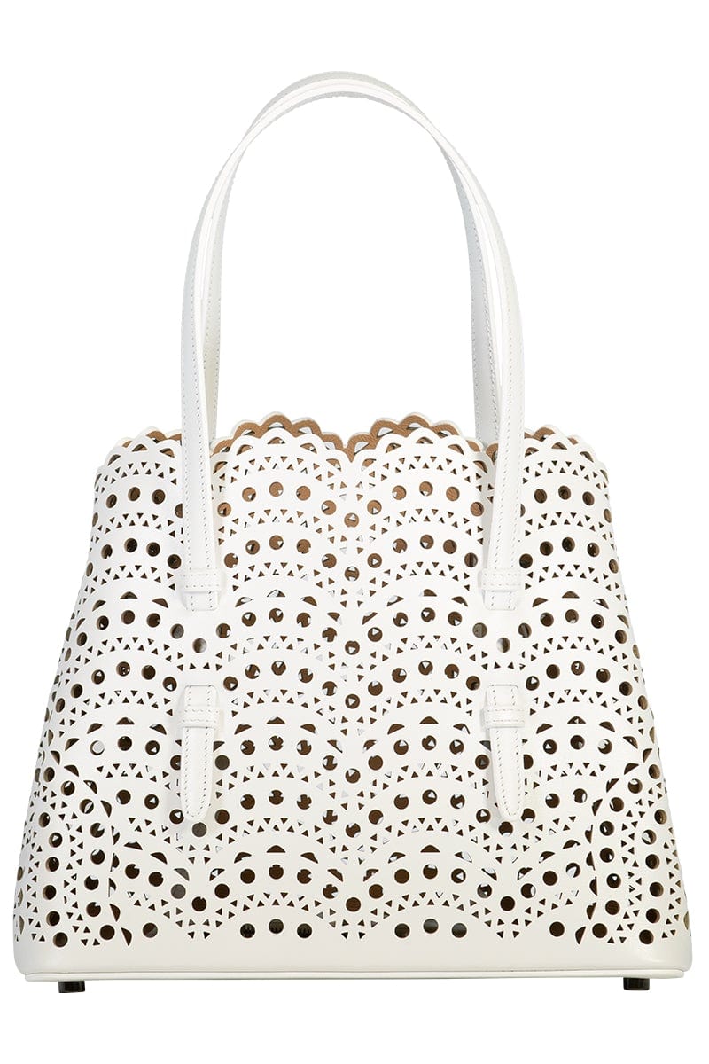 ALAÏA-Mina Bag - Blanc-BLANC