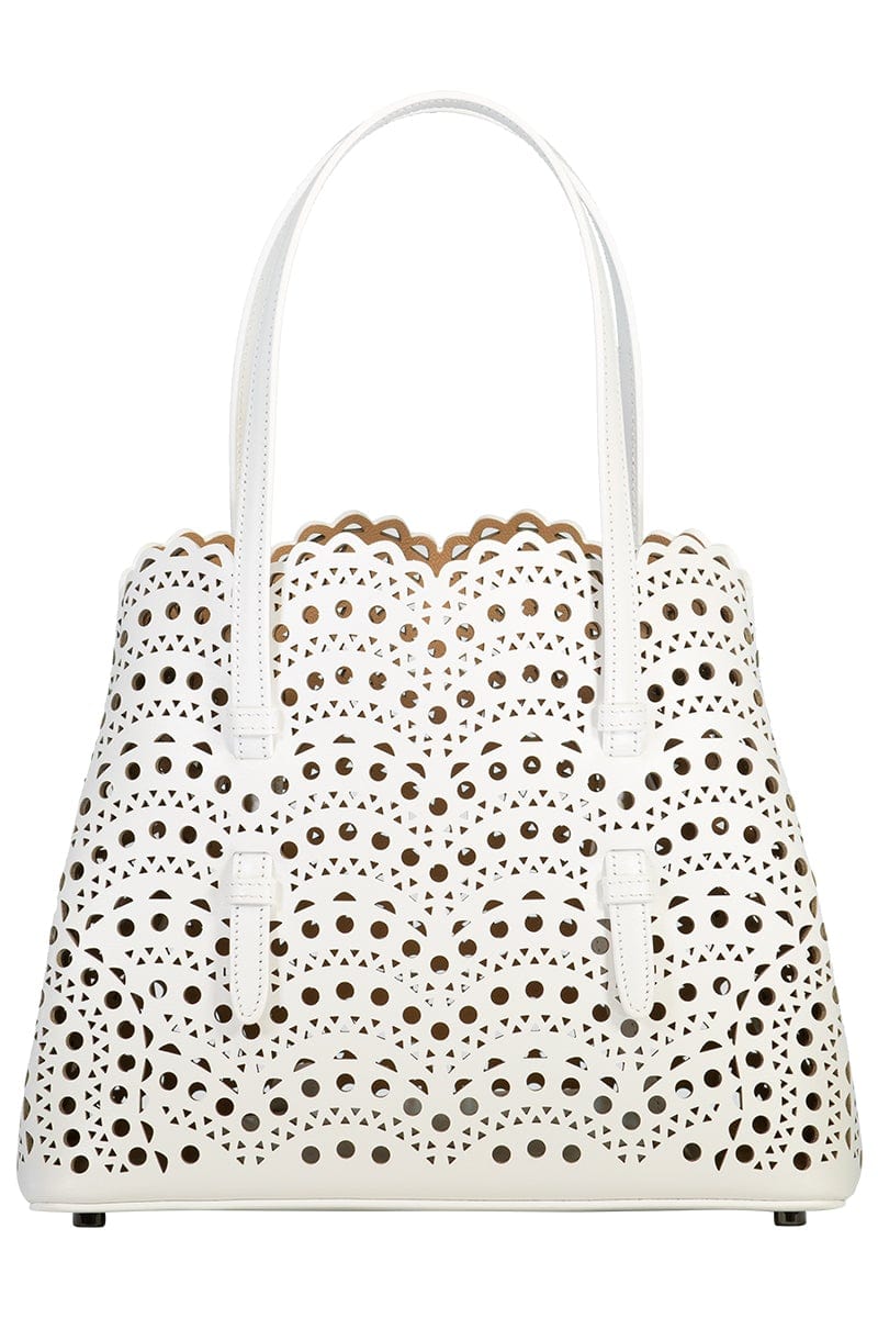 ALAÏA-Mina Bag - Blanc-BLANC