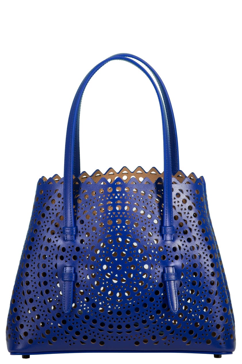 ALAÏA-Mina Bag - Bleu-BLEU