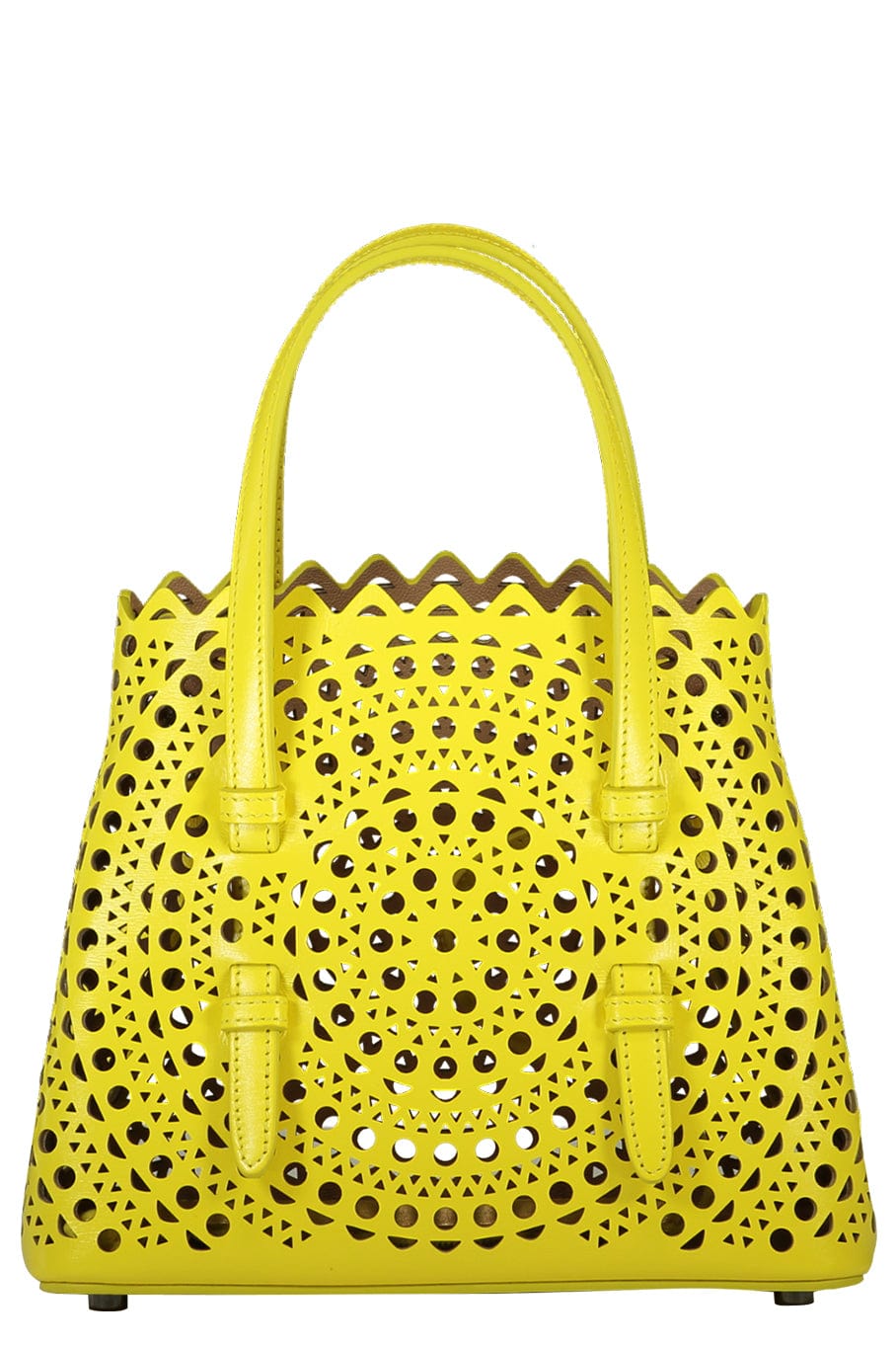 ALAÏA-Small Mina Bag - Citron-CITRON