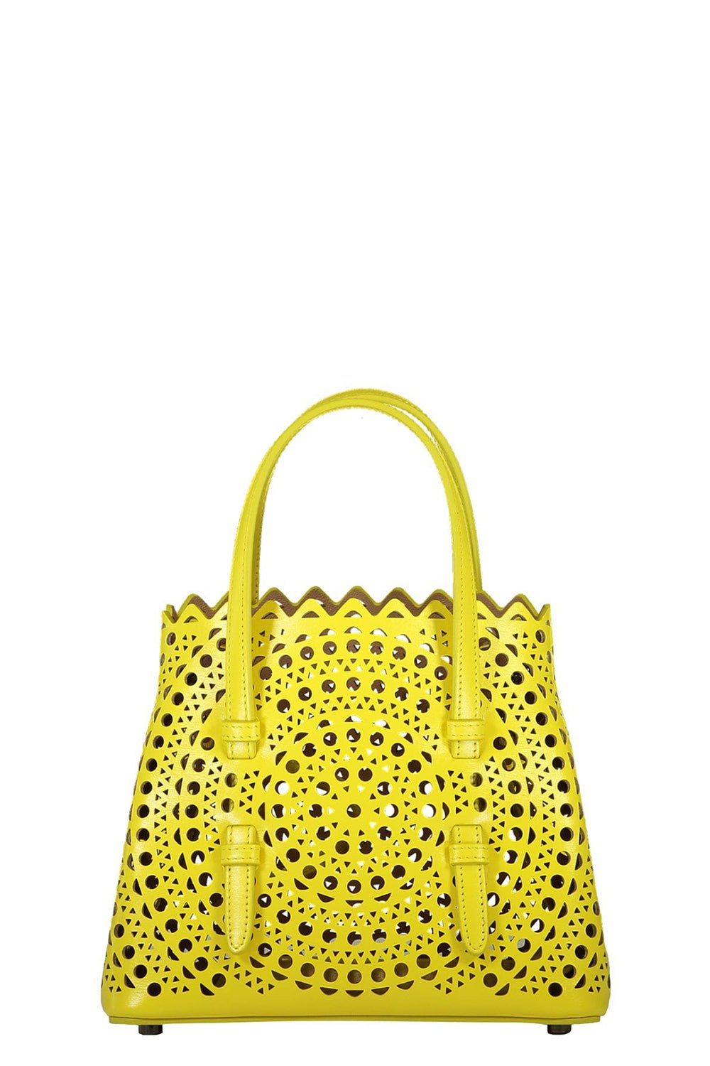 ALAÏA-Small Mina Bag - Citron-CITRON