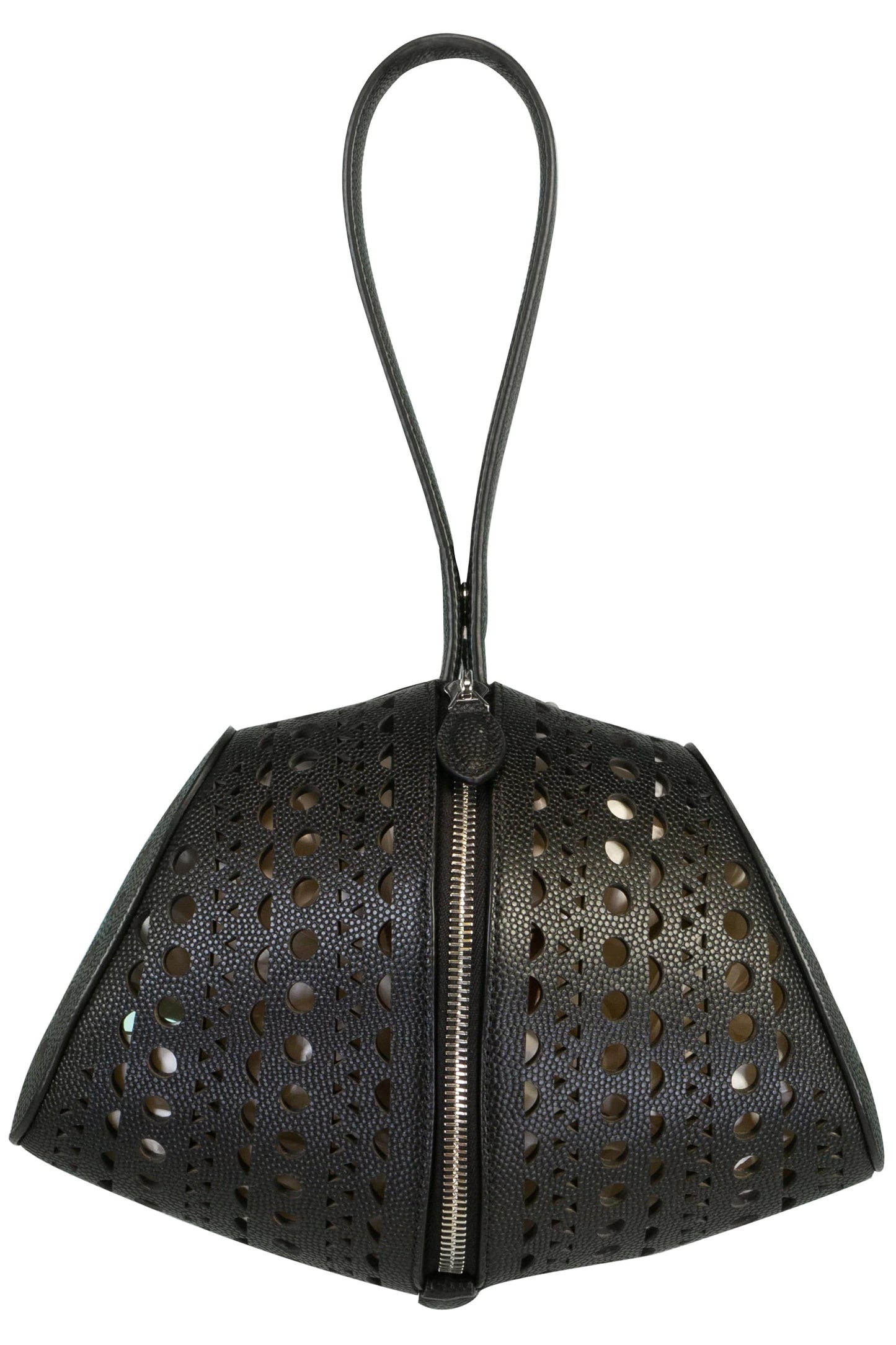 ALAÏA-Micro Grain Shape Bag-NOIR