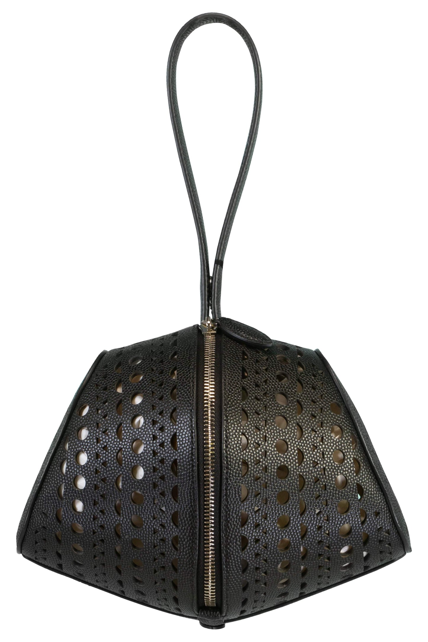 ALAÏA-Micro Grain Shape Bag-NOIR
