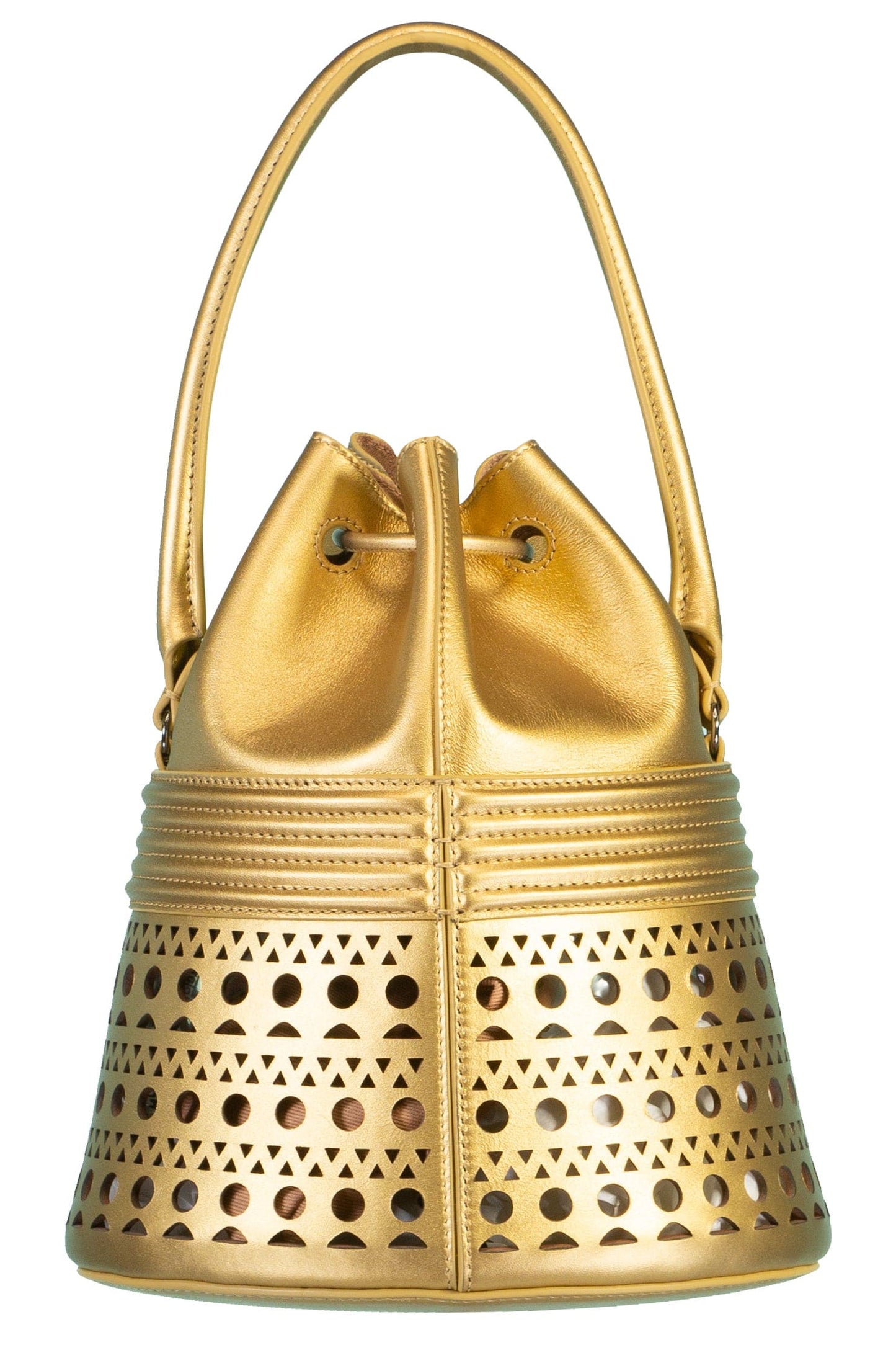 ALAÏA-Corset Bucket Bag - Or-OR