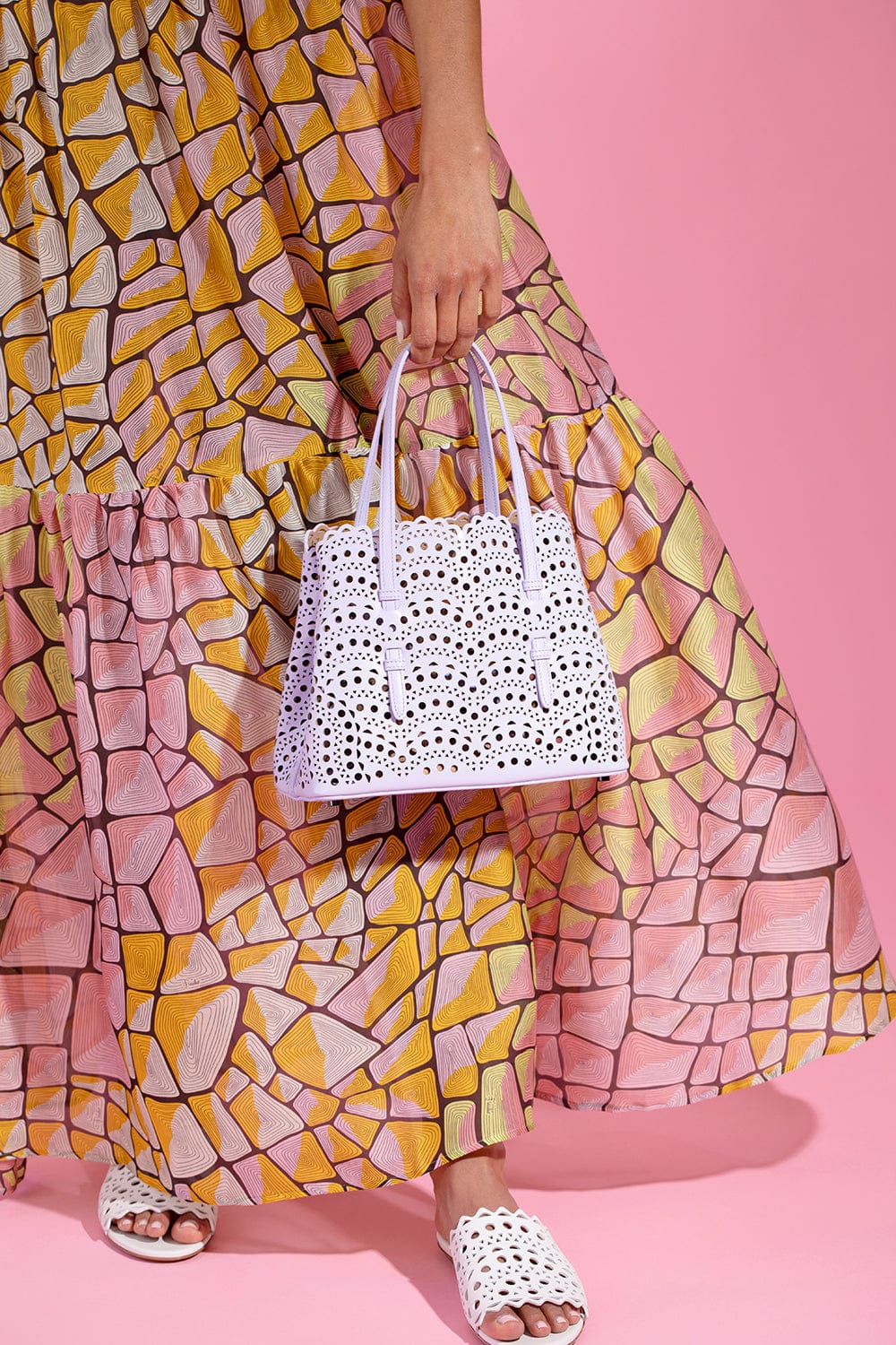 ALAÏA-Mina Bag - Parme-PARME