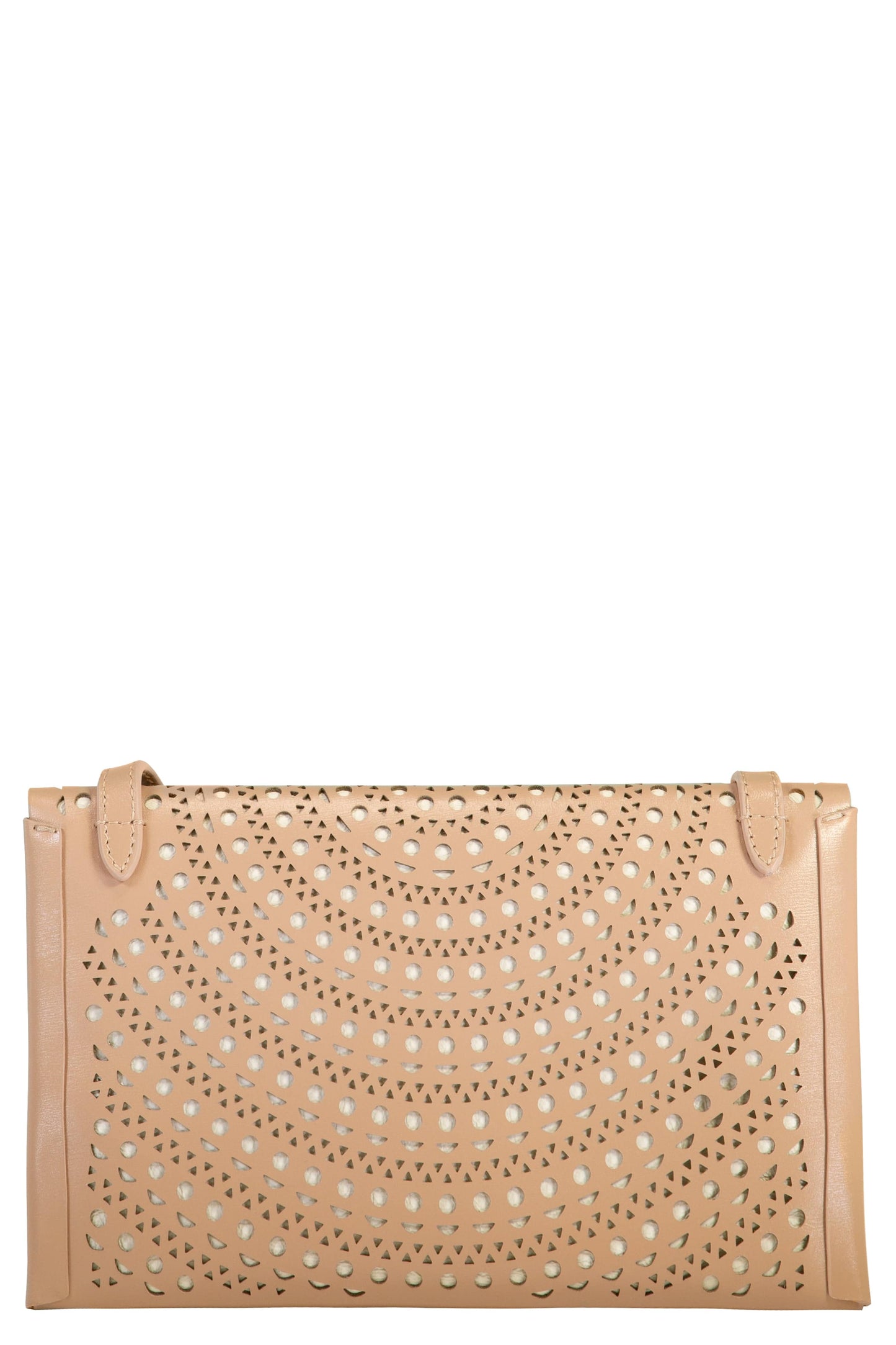 ALAÏA-Louise Envelope Clutch - Sable Blanc-SAB/BLAN