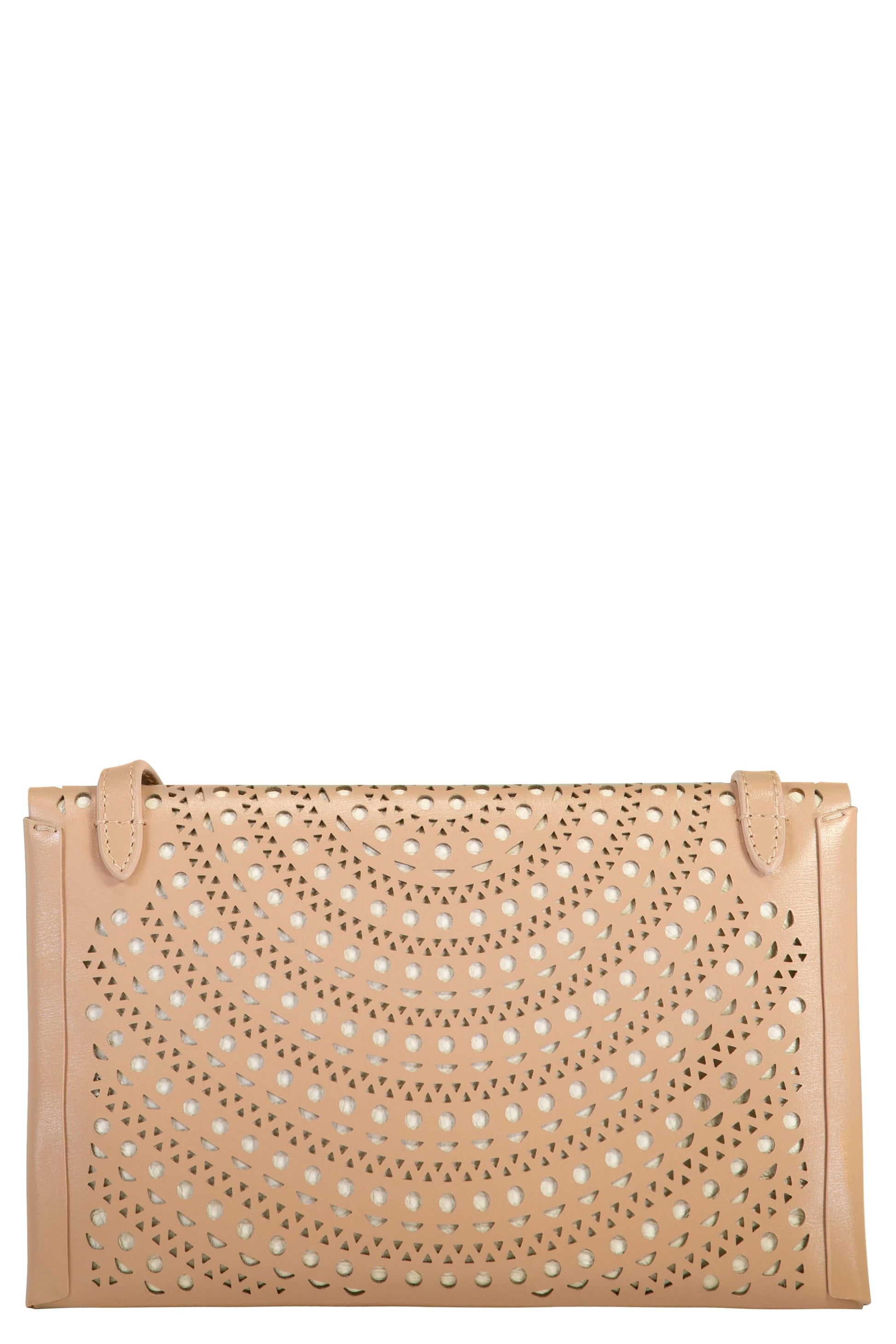 ALAÏA-Louise Envelope Clutch - Sable Blanc-SAB/BLAN