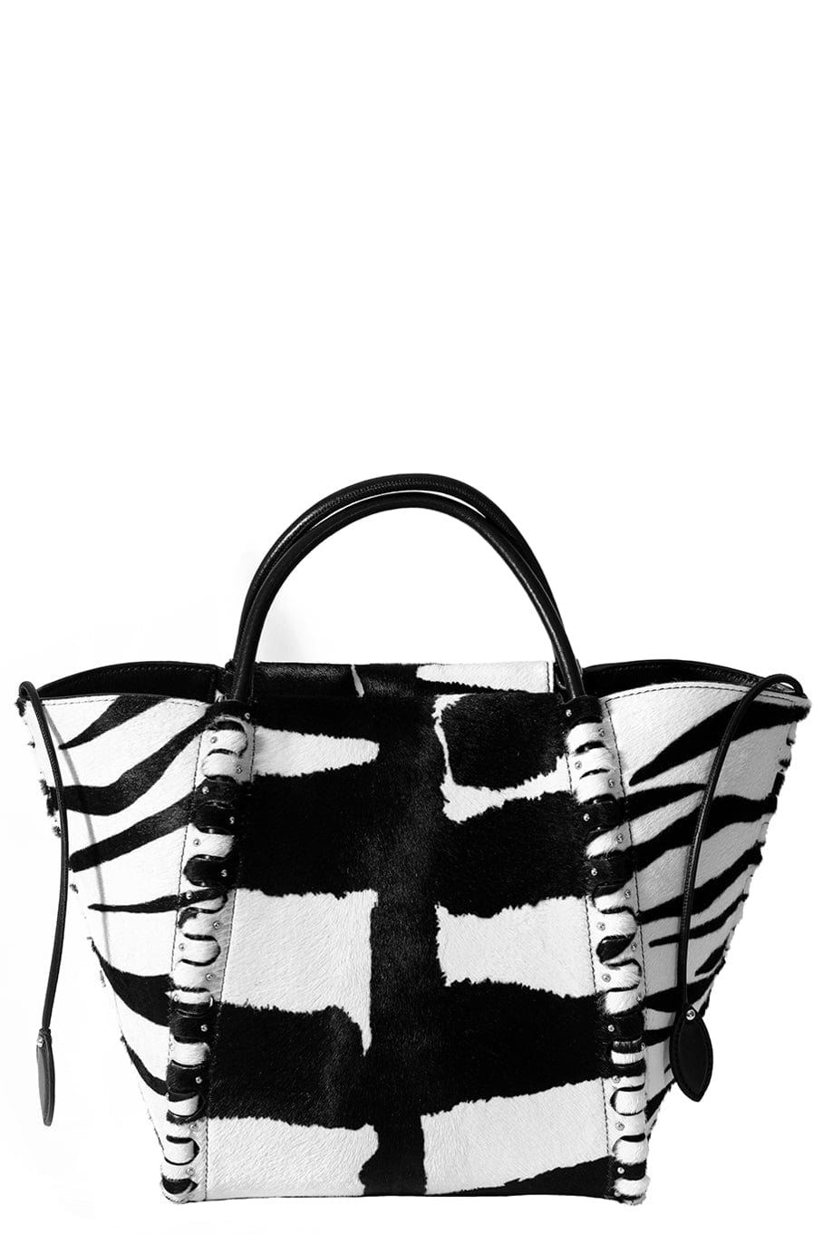 ALAÏA-Small Le Hinge Bag - Blanc Noir-BLANC/NO