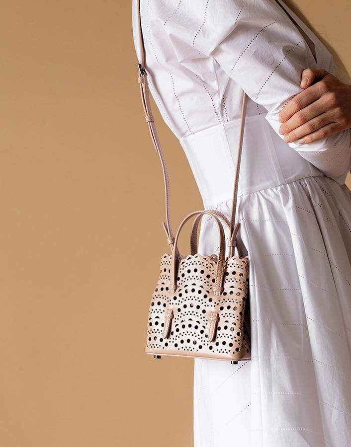 ALAÏA-Mina 16 Tote-SABLE