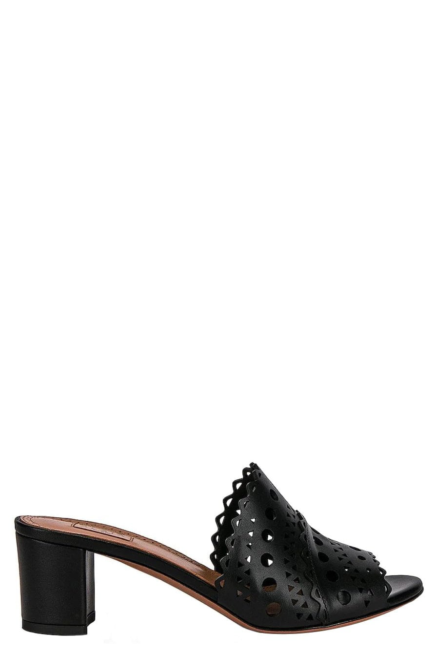 ALAÏA-Vienne Mule - Noir-
