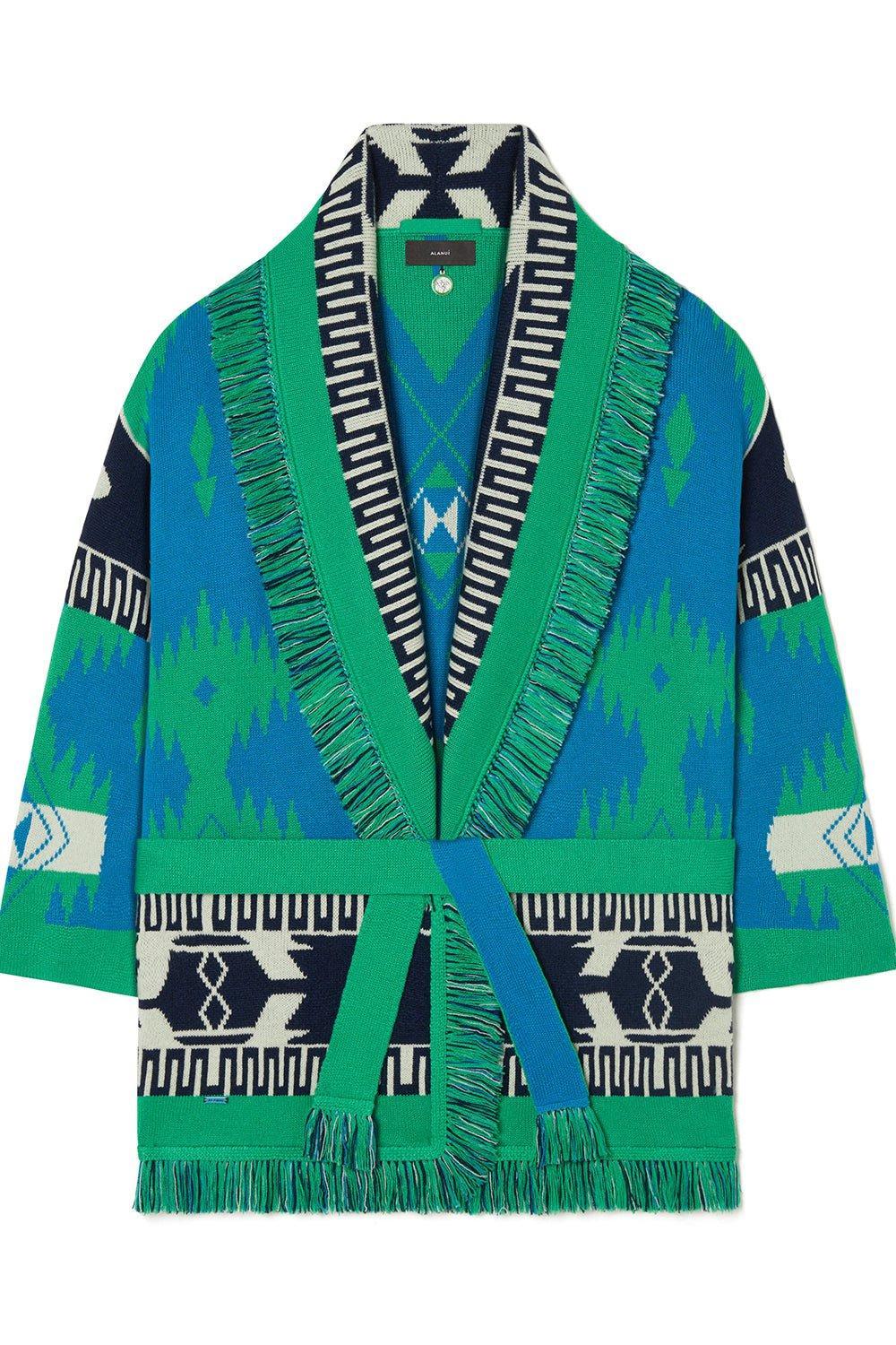 ALANUI-Icon Cardigan - Blue Lagoon-BLUELAGN