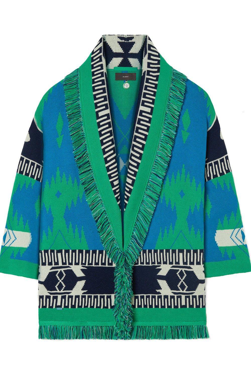 ALANUI-Icon Cardigan - Blue Lagoon-BLUELAGN