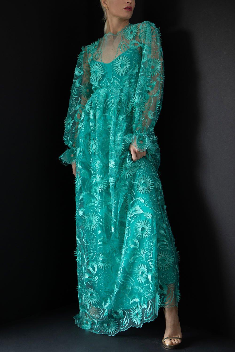 Embroidered Tulle Gown | ALBERTA FERRETTI Marissa Collections Embroidered Tulle Gown | ALBERTA FERRETTI Marissa Collections