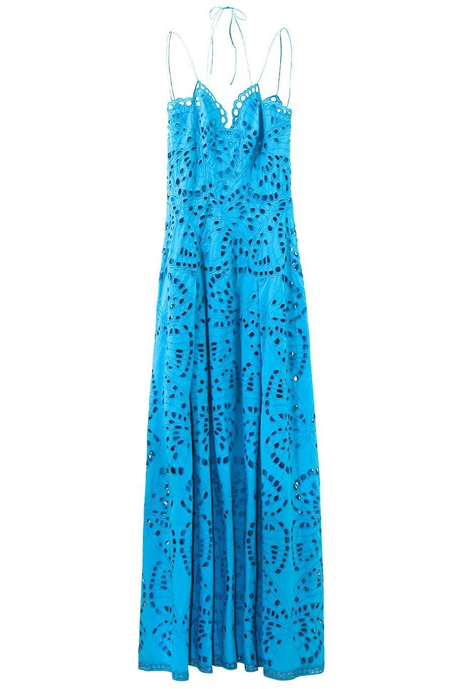 ALBERTA FERRETTI-Butterfly Eyelet Gown-