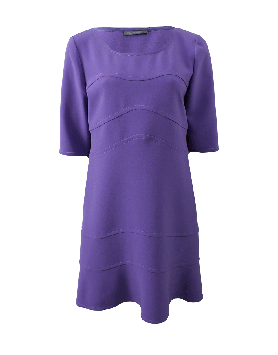 ALBERTA FERRETTI-Flounce Hem Dress-