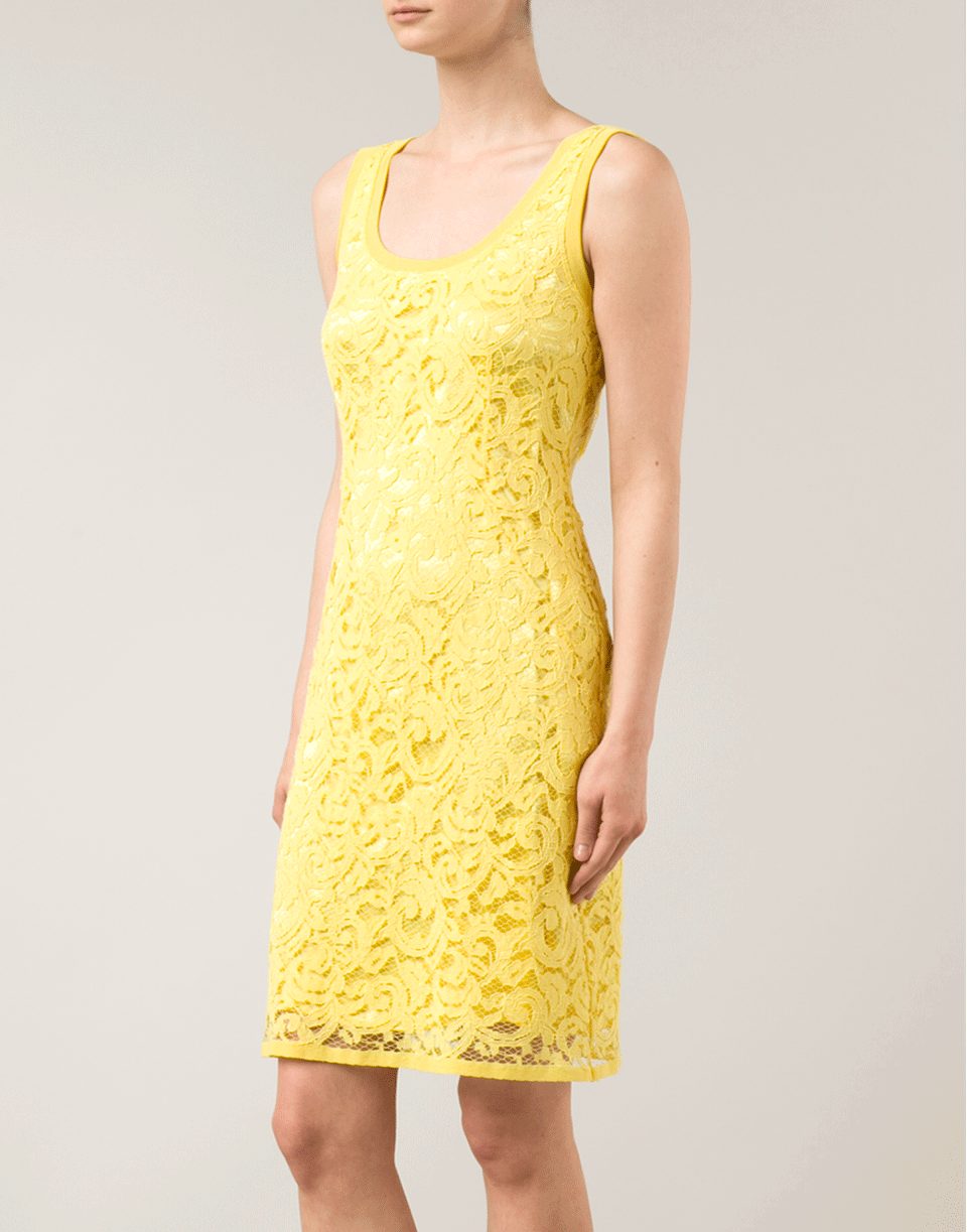 ALBERTA FERRETTI-Lace Fitted Dress-