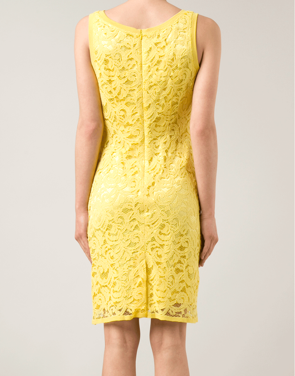 ALBERTA FERRETTI-Lace Fitted Dress-