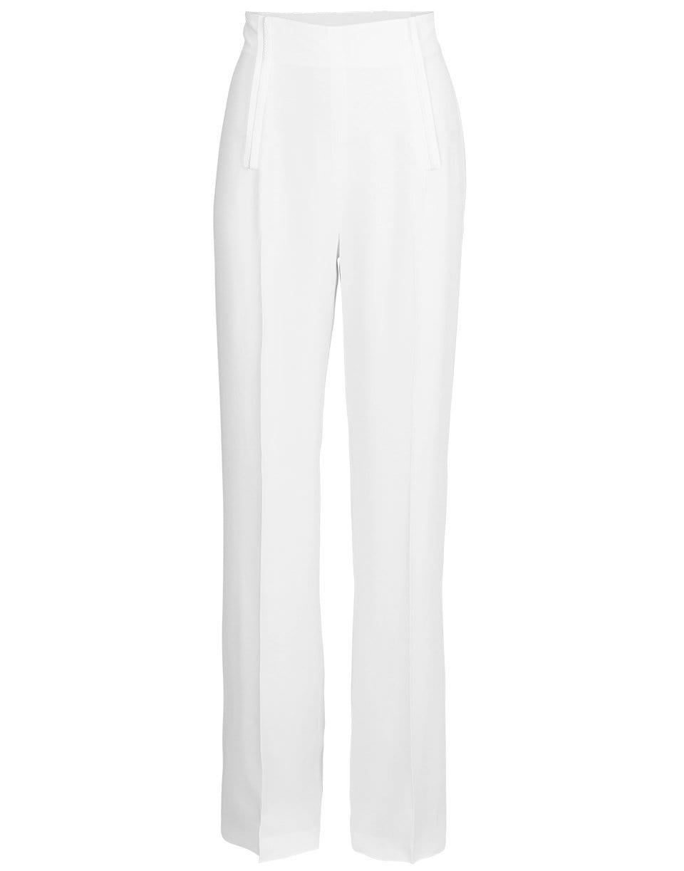 ALBERTA FERRETTI-White High Waist Pant-