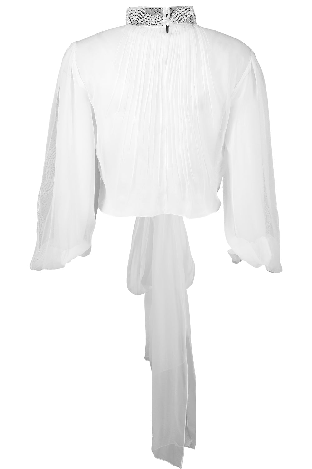 ALBERTA FERRETTI-Mockneck Crop Top-