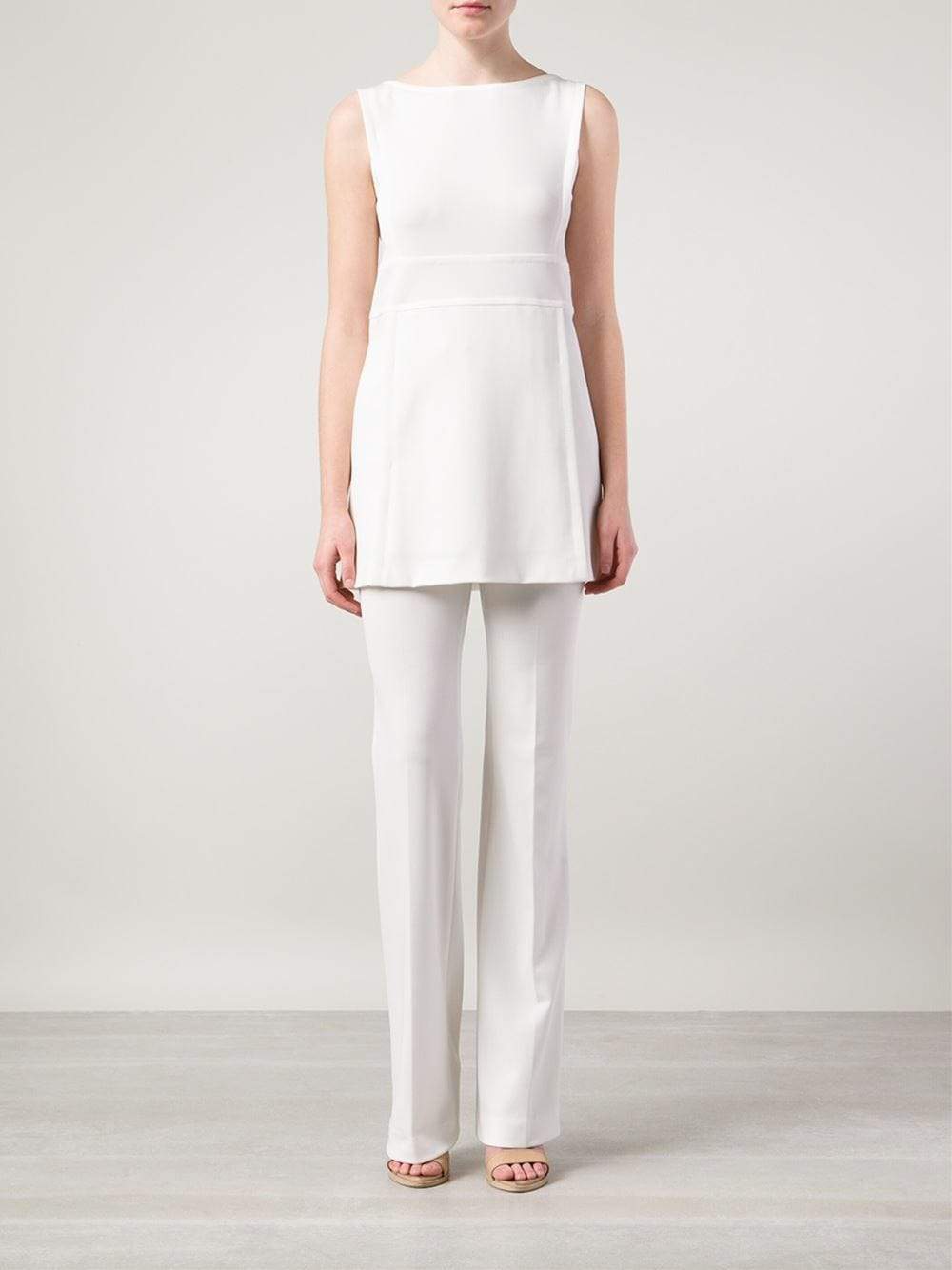 ALBERTA FERRETTI-Boatneck Tunic Top-