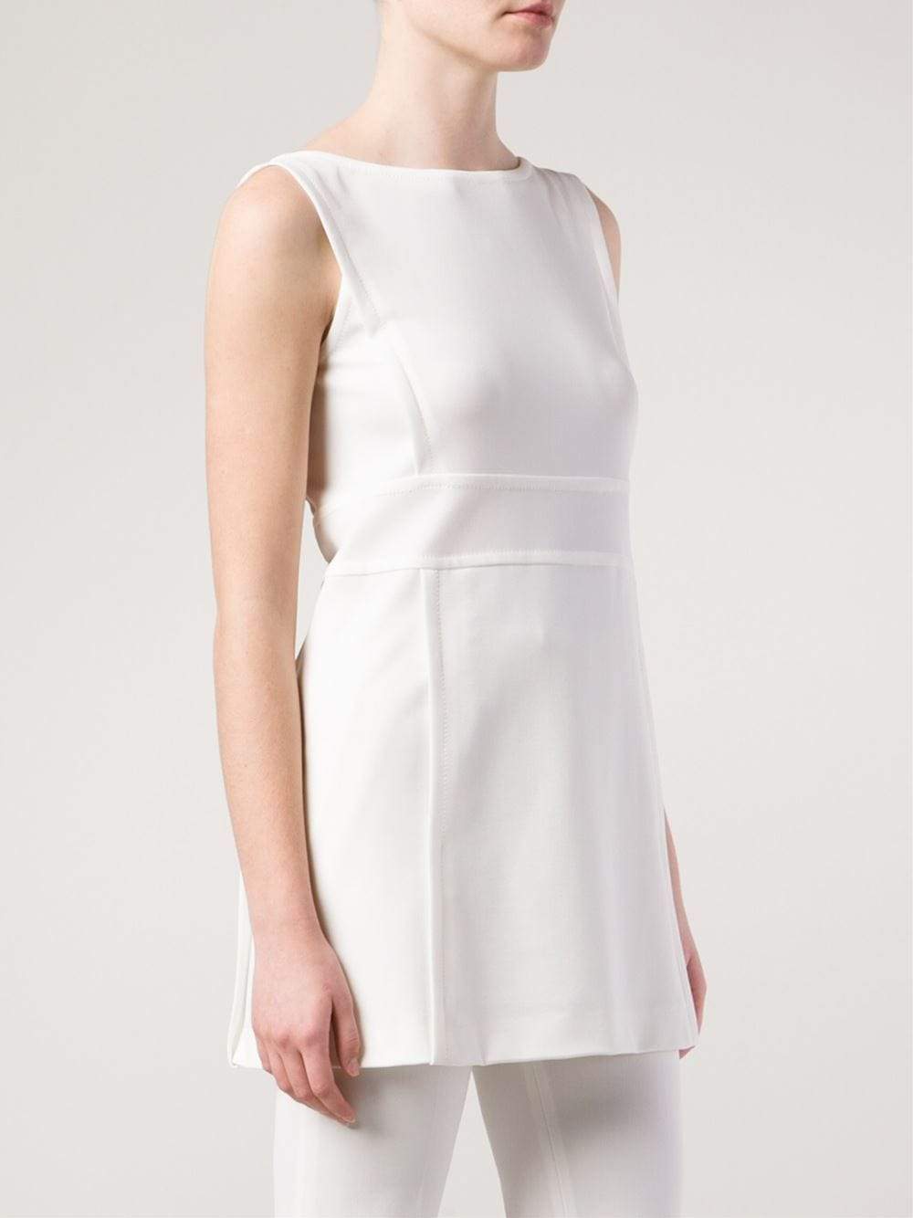 ALBERTA FERRETTI-Boatneck Tunic Top-
