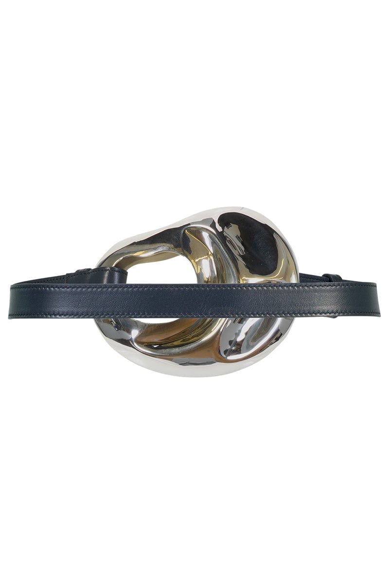 ALEJANDRA ALONSO ROJAS-Leather Belt - Midnight-