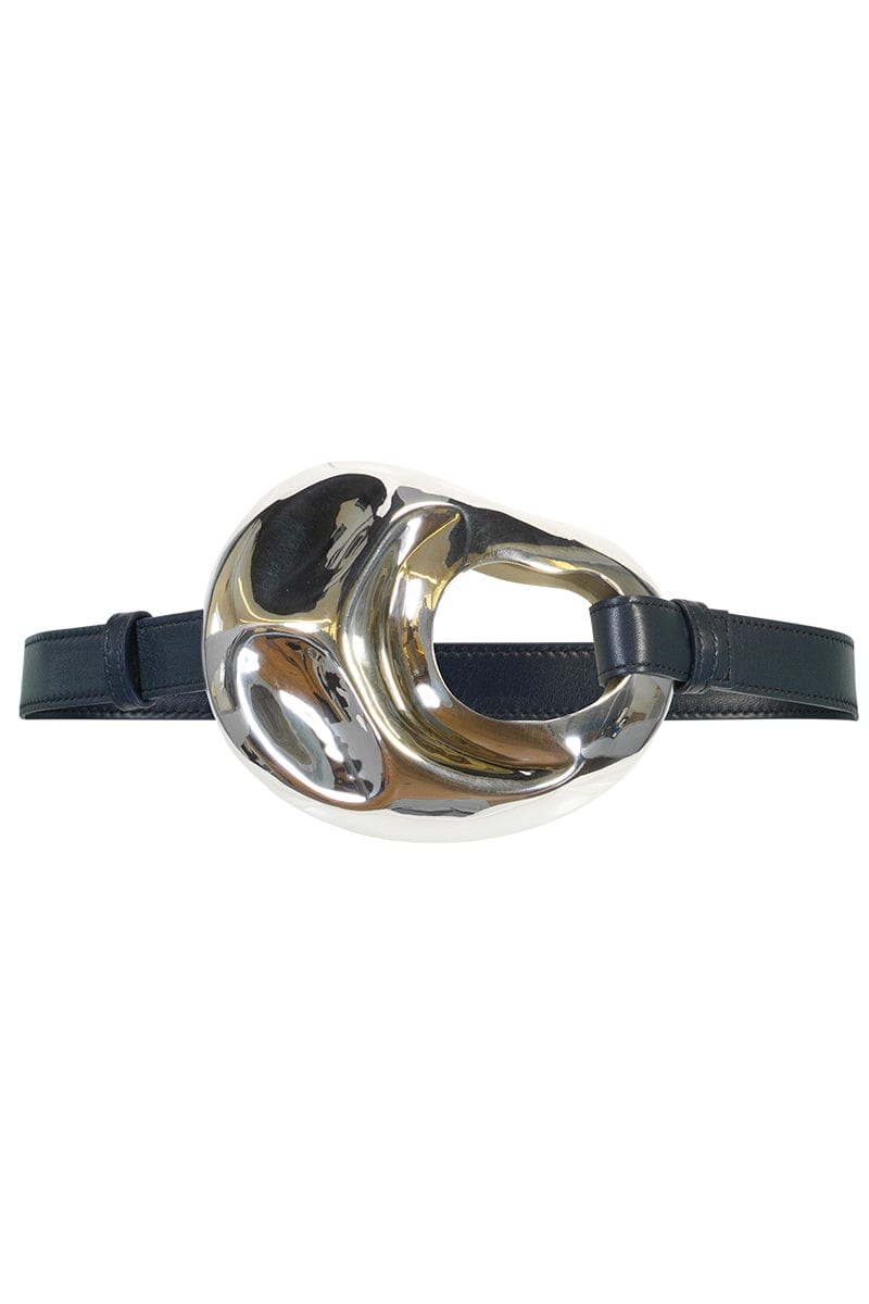 ALEJANDRA ALONSO ROJAS-Leather Belt - Midnight-