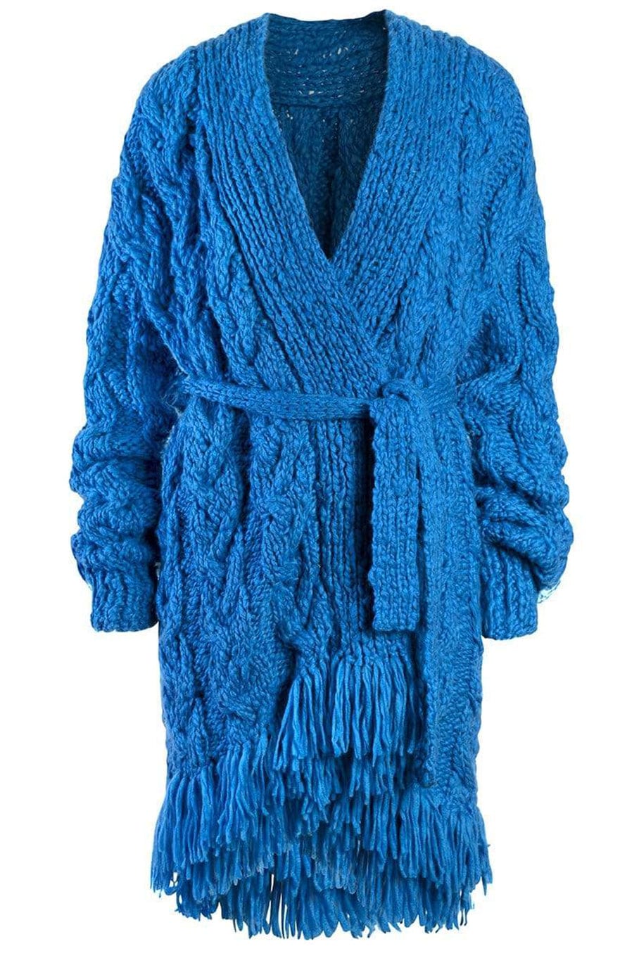 ALEJANDRA ALONSO ROJAS-Long Sleeve Cardigan With Belt-