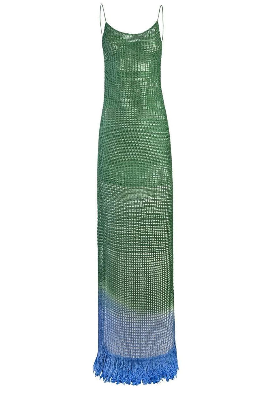 ALEJANDRA ALONSO ROJAS-Crochet Midi Low Back Dress-