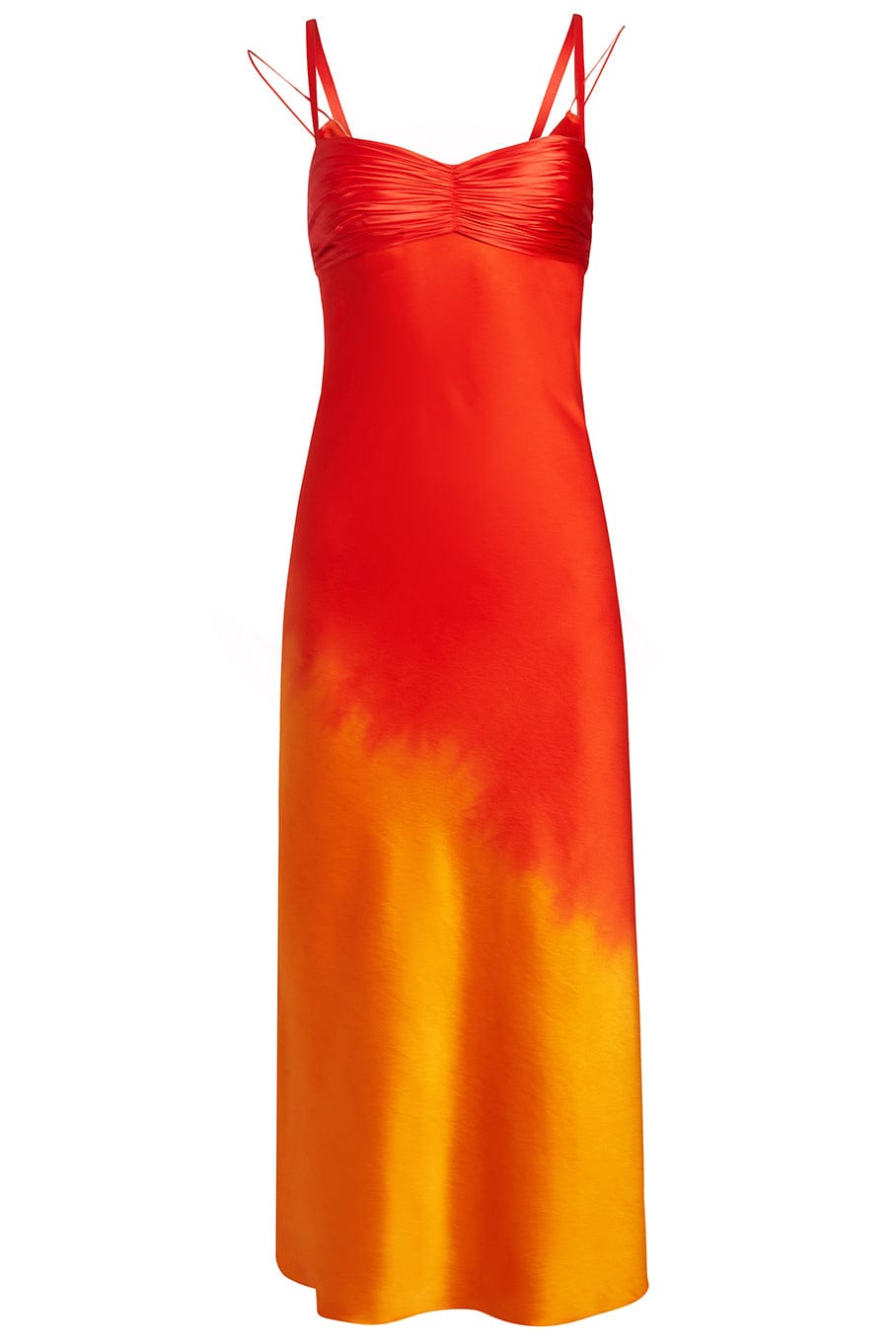 ALEJANDRA ALONSO ROJAS-Slip Dress With Ruching-