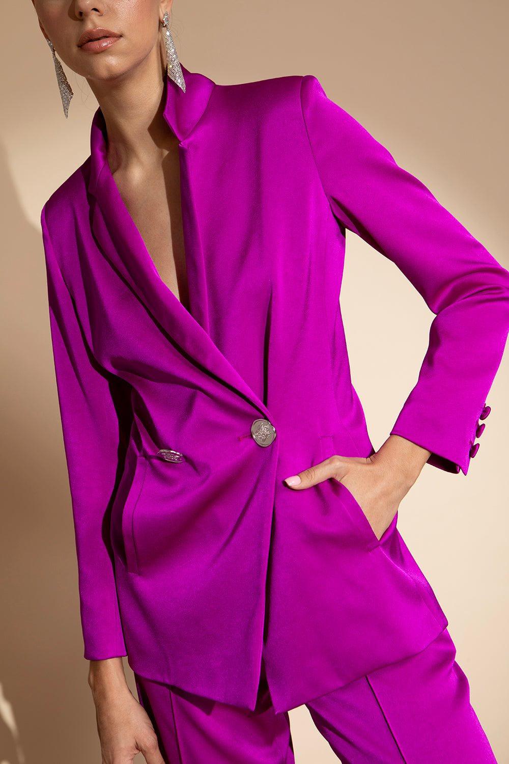 ALEJANDRA ALONSO ROJAS-Classic Blazer - Magenta-